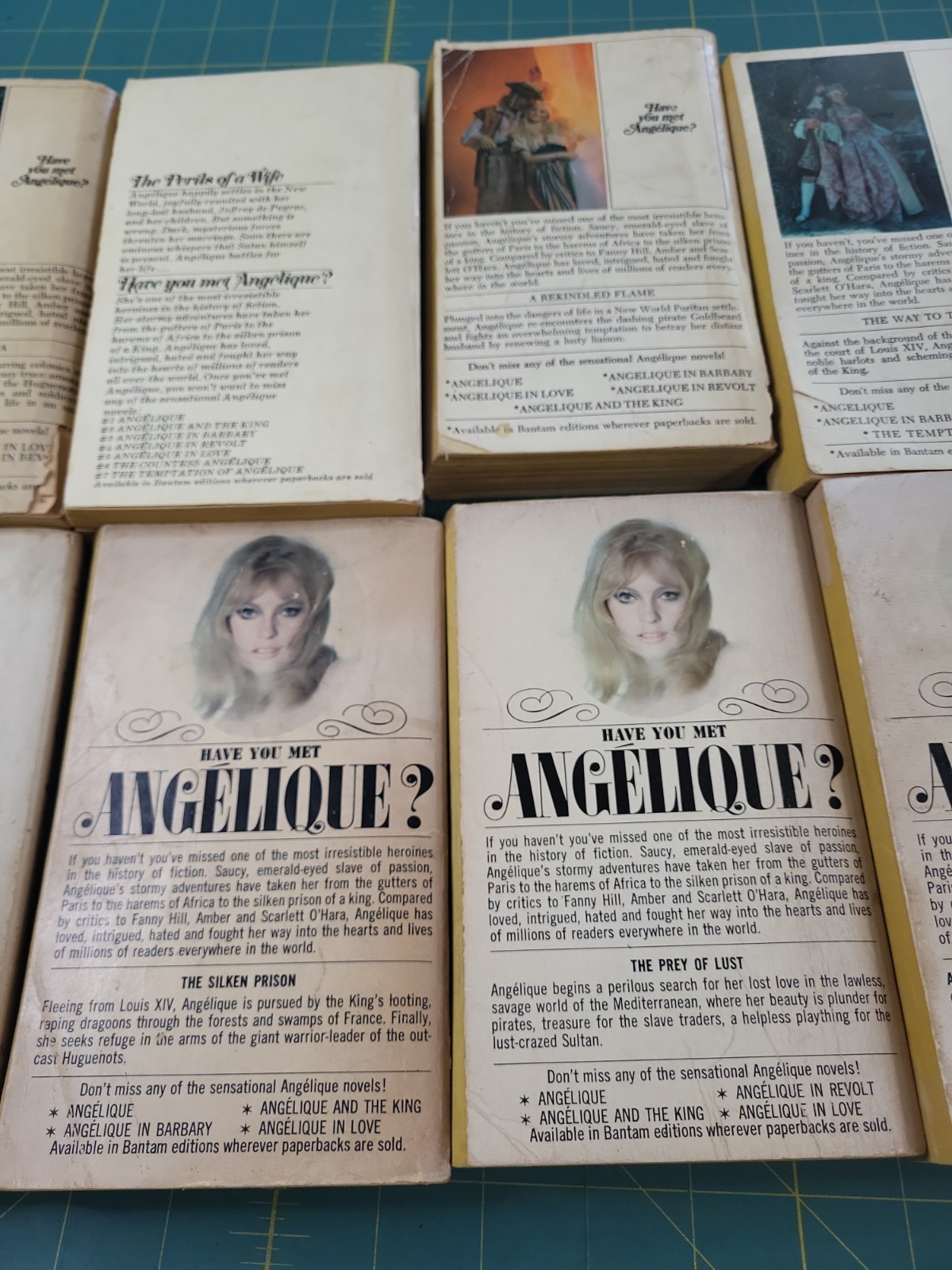 Lot Of 8 Sergeane Golon Pb Books Angelique „SEE PHOTOS“