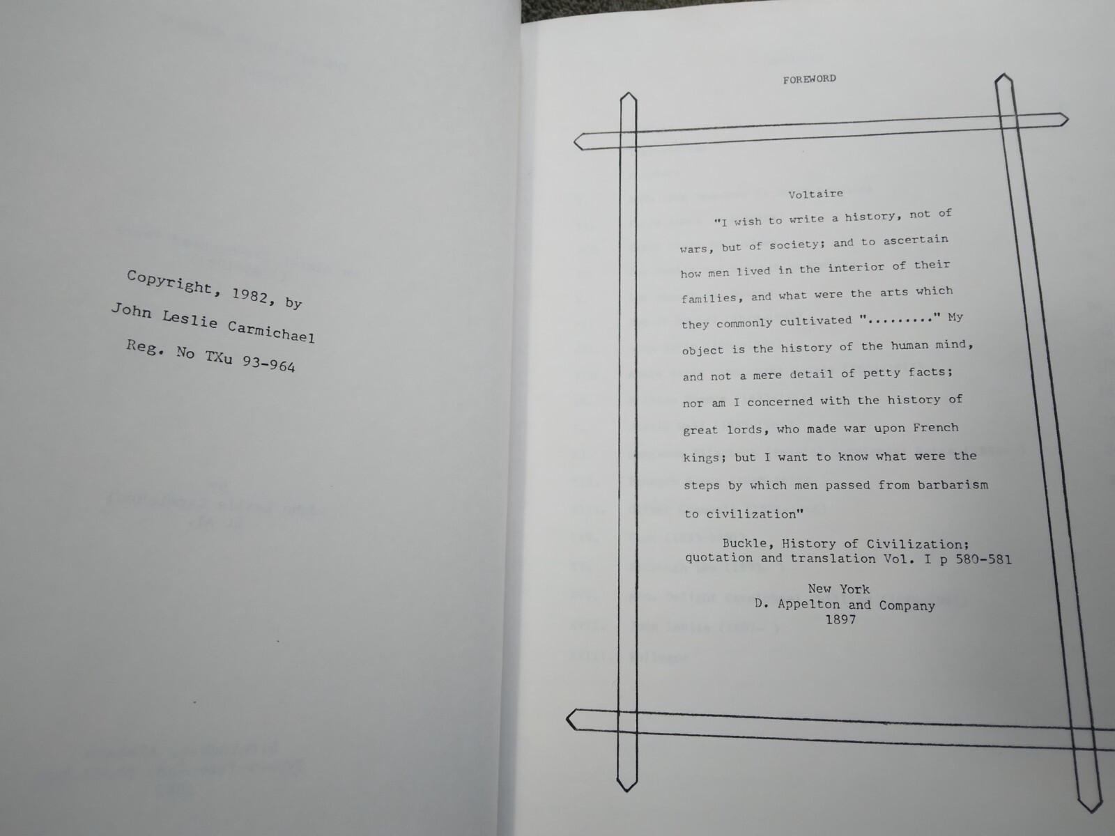 The Saga Of An American Family by John Leslie Carmichael 1982