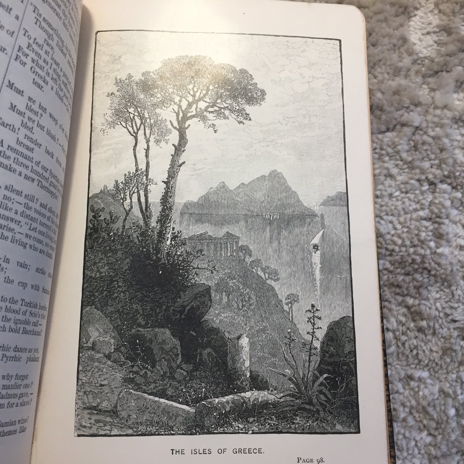 The Cambridge Book of Poetry and Song Bates 1887 Illustrated Poetry Book