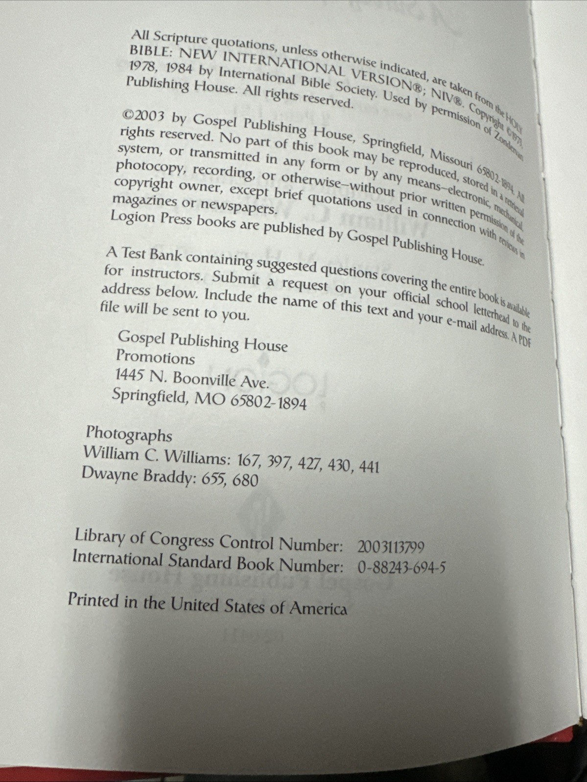 They Spoke from God by Williams