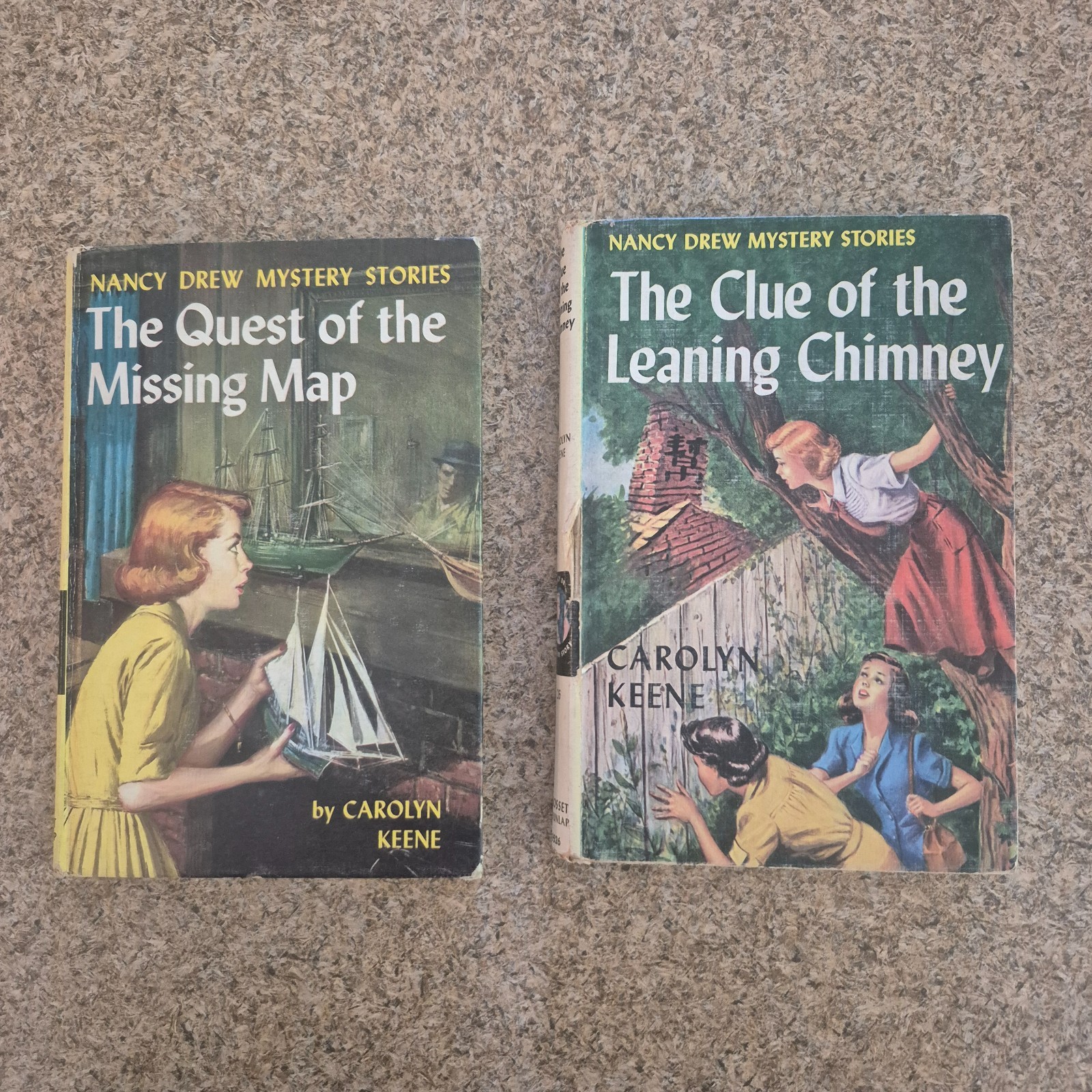 Carolyn Keene NANCY DREW Lot of 15 Vintage Yellow Matte Hardcovers – HC GC