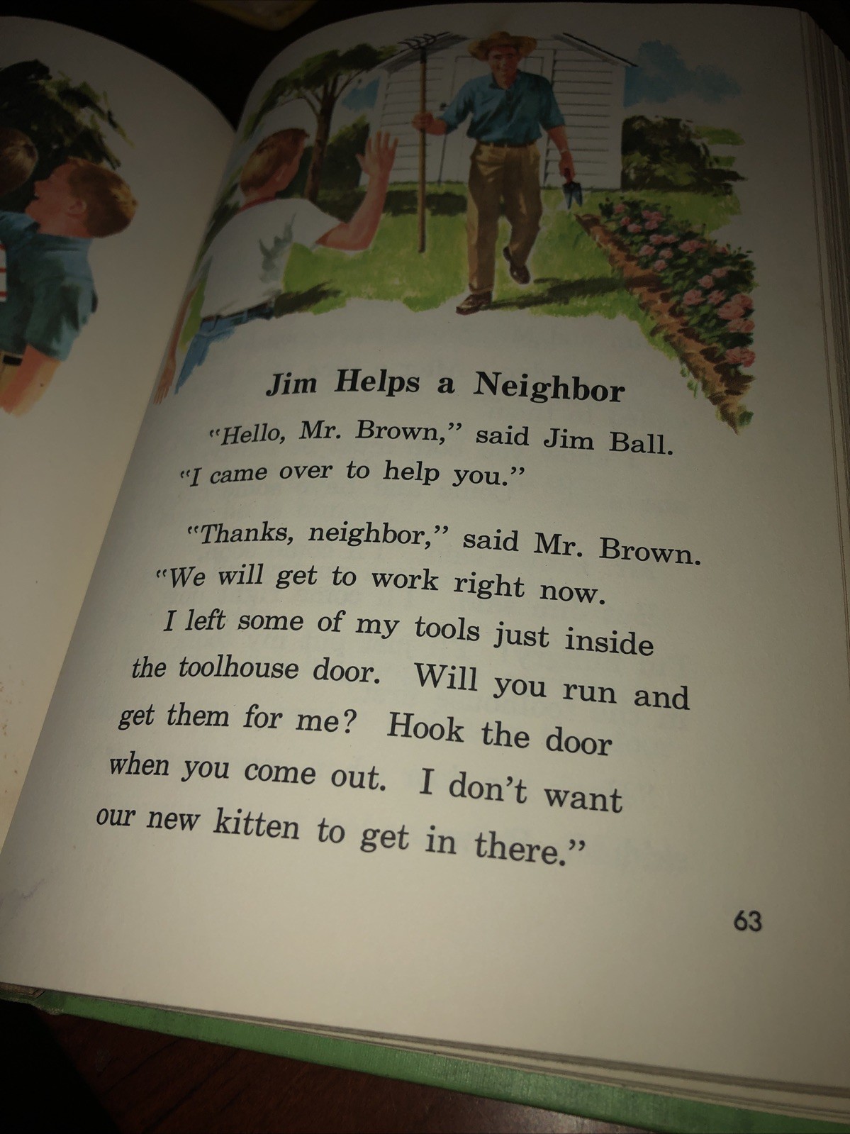 Friends Old and New Vintage Reader 1963 Nancy Susan Jack Bob Learning to Read