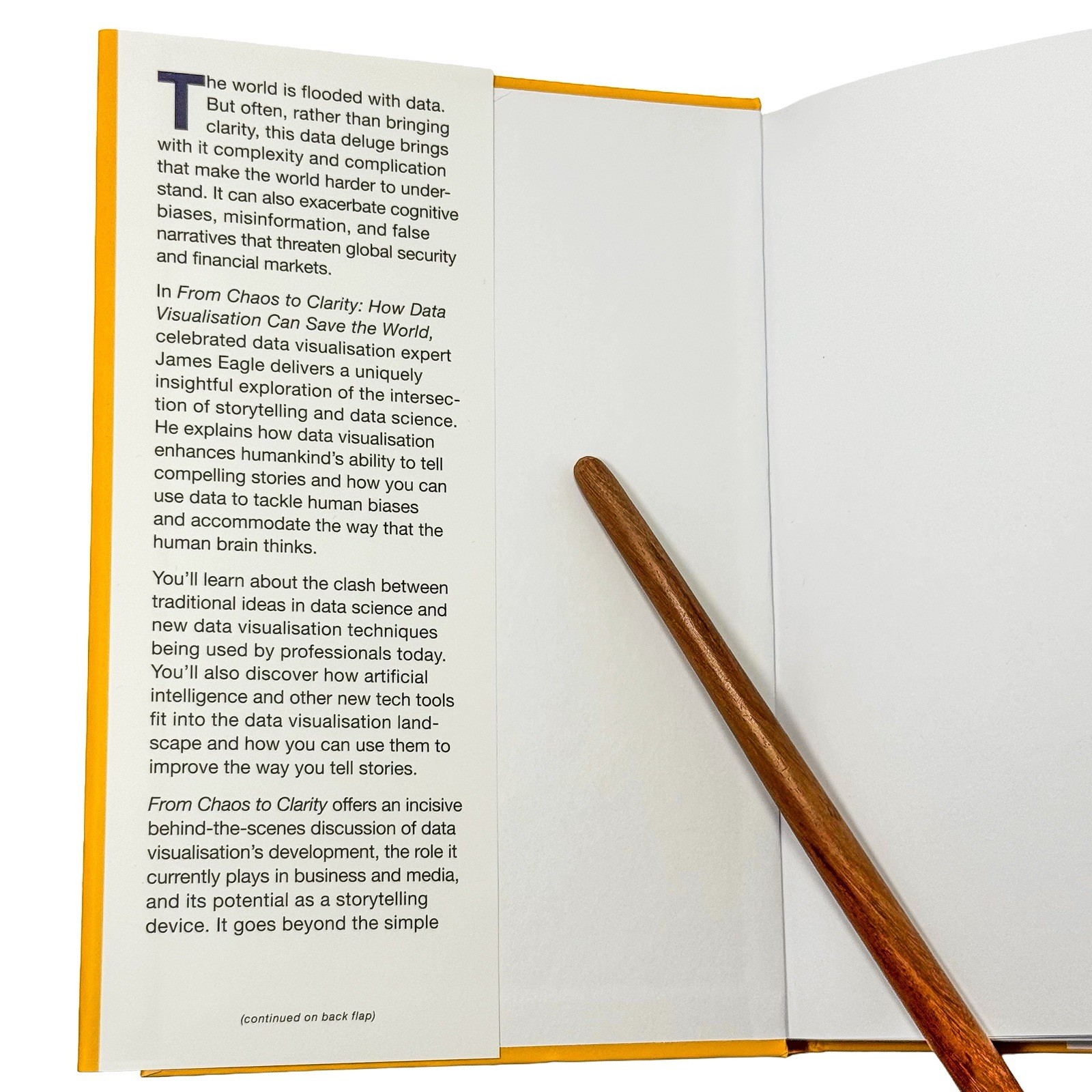 From Chaos to Clarity James Eagle Hardcover Data Visualization Data Science AI