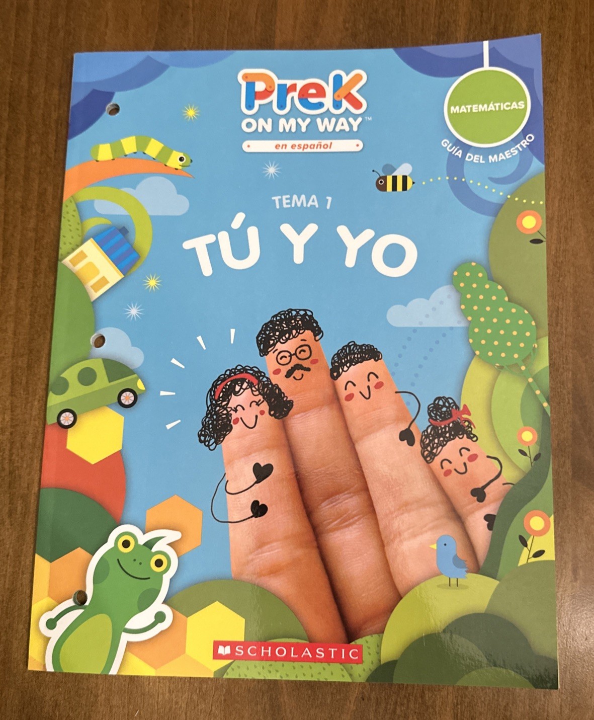 Scholastic Pre K On My Way Espanol Spanish Theme 1,3,8 Teaching Guide Vocabulary
