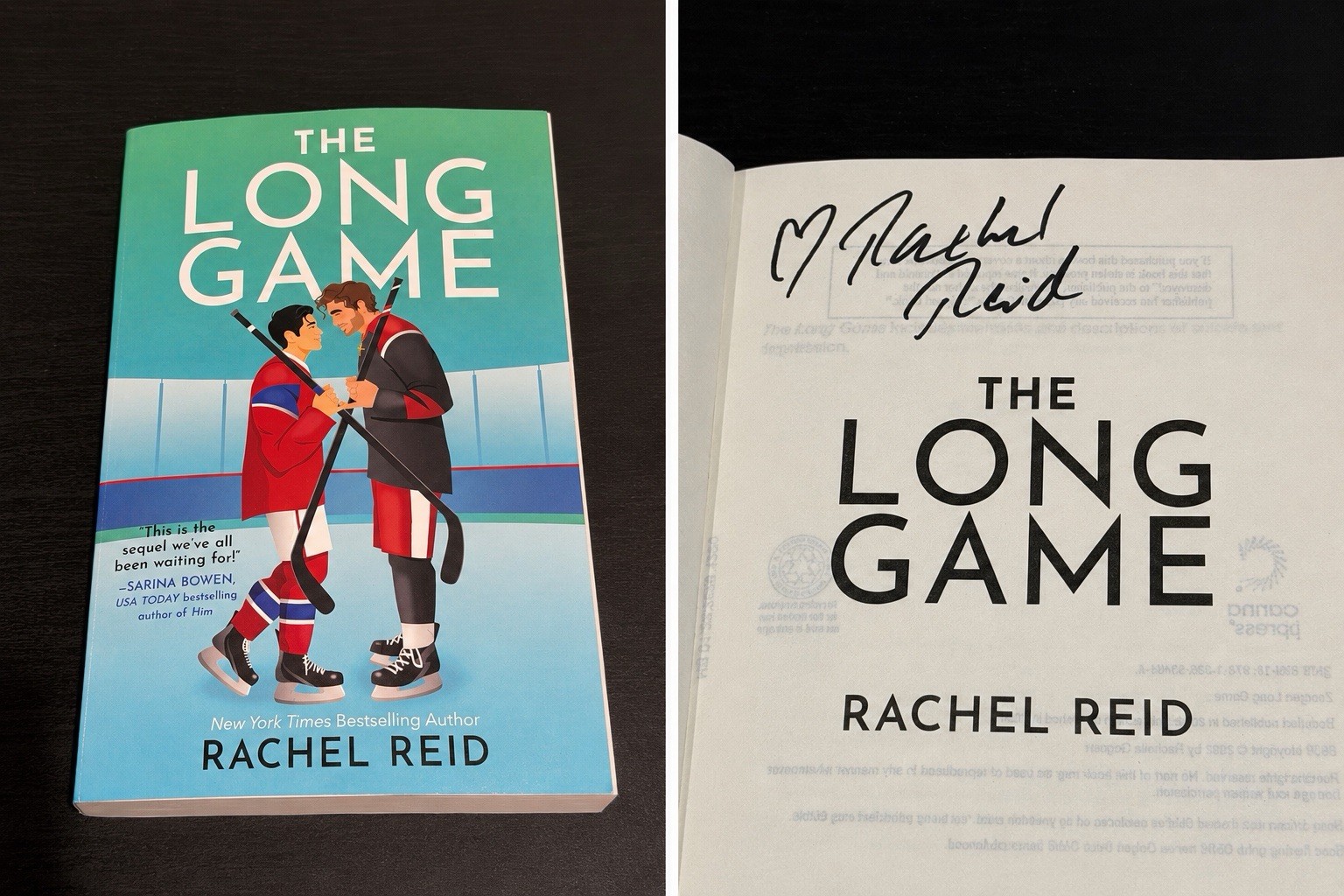 *AUTOGRAPHED* The Long Game SIGNED by Rachel Reid – BRAND NEW!
