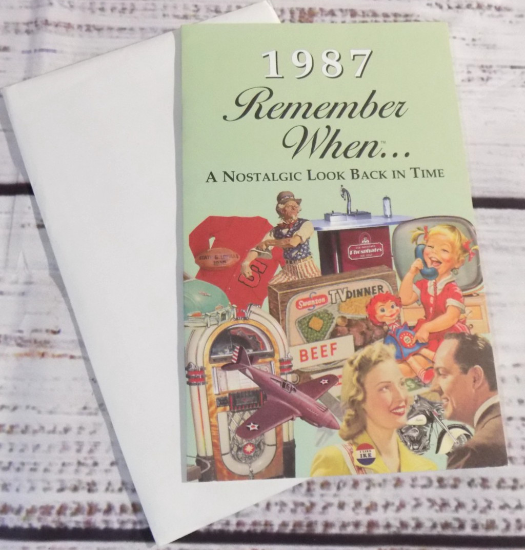 1987 REMEMBER WHEN – A Look Back in Time,“ (5″ x 8″) Gift Booklet, 12 Pages