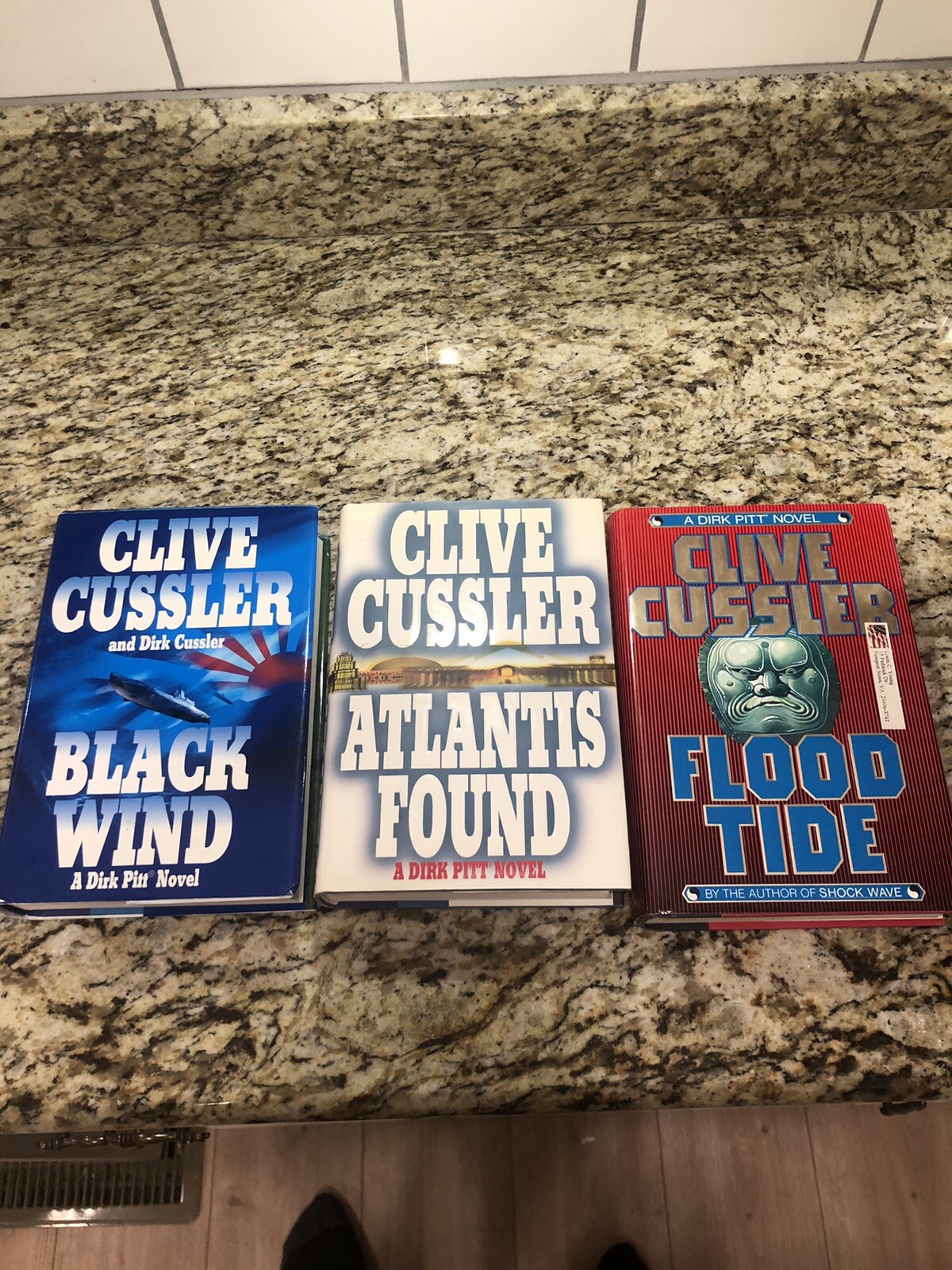 Clive Cussler Hardcover Books Lot of 27 See Photos for Titles Excellent Conditio