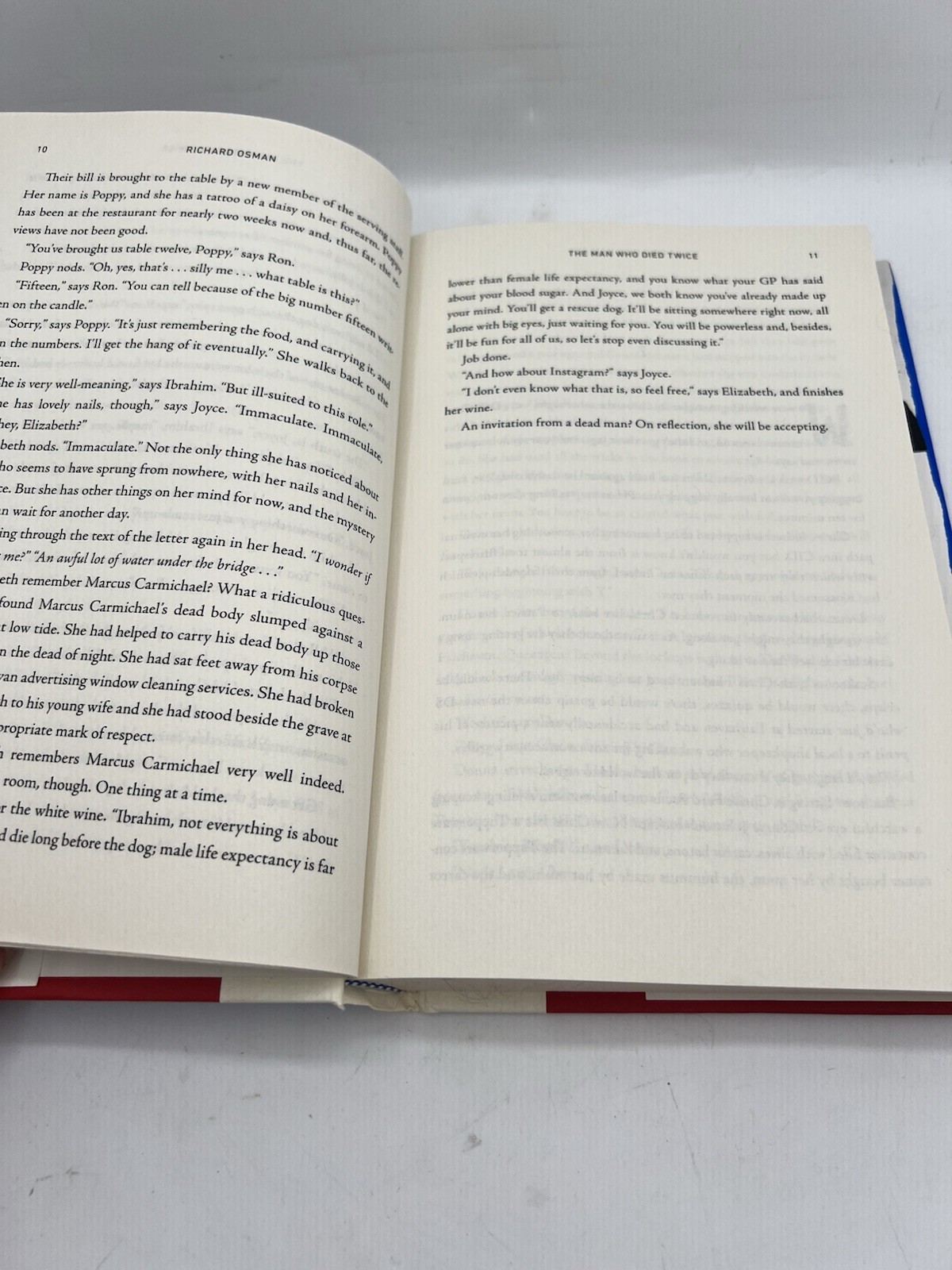The Man Who Died Twice Richard Osman 1st Edition/1st Print Hardcover DJ