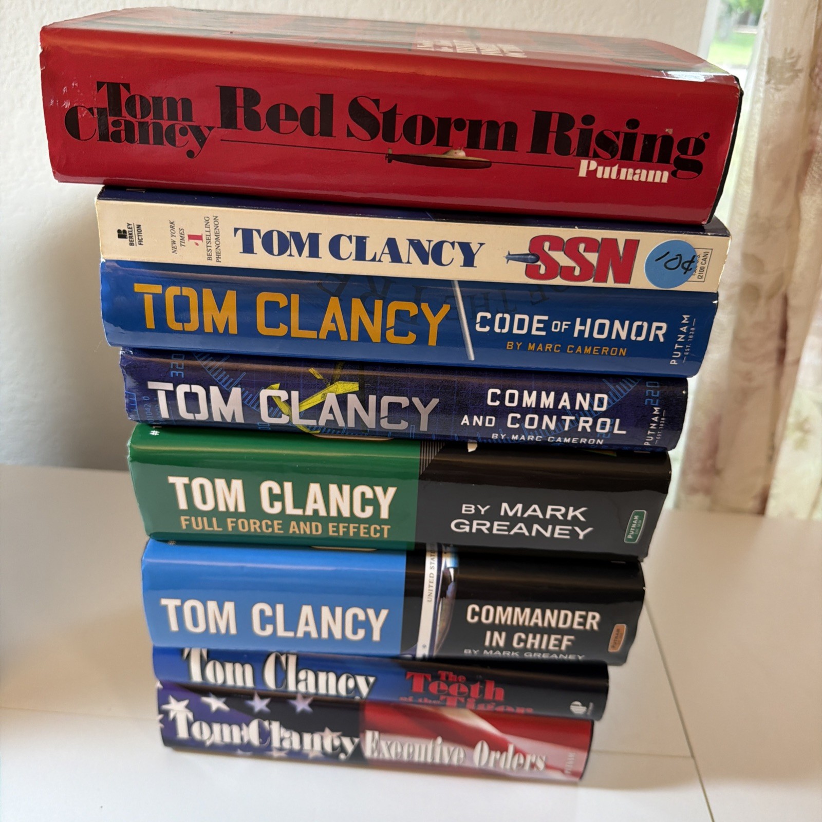 Tom Clancy 14 Book Lot Multi 1st Editions HC Jack Ryan Rainbow Six Clear Present