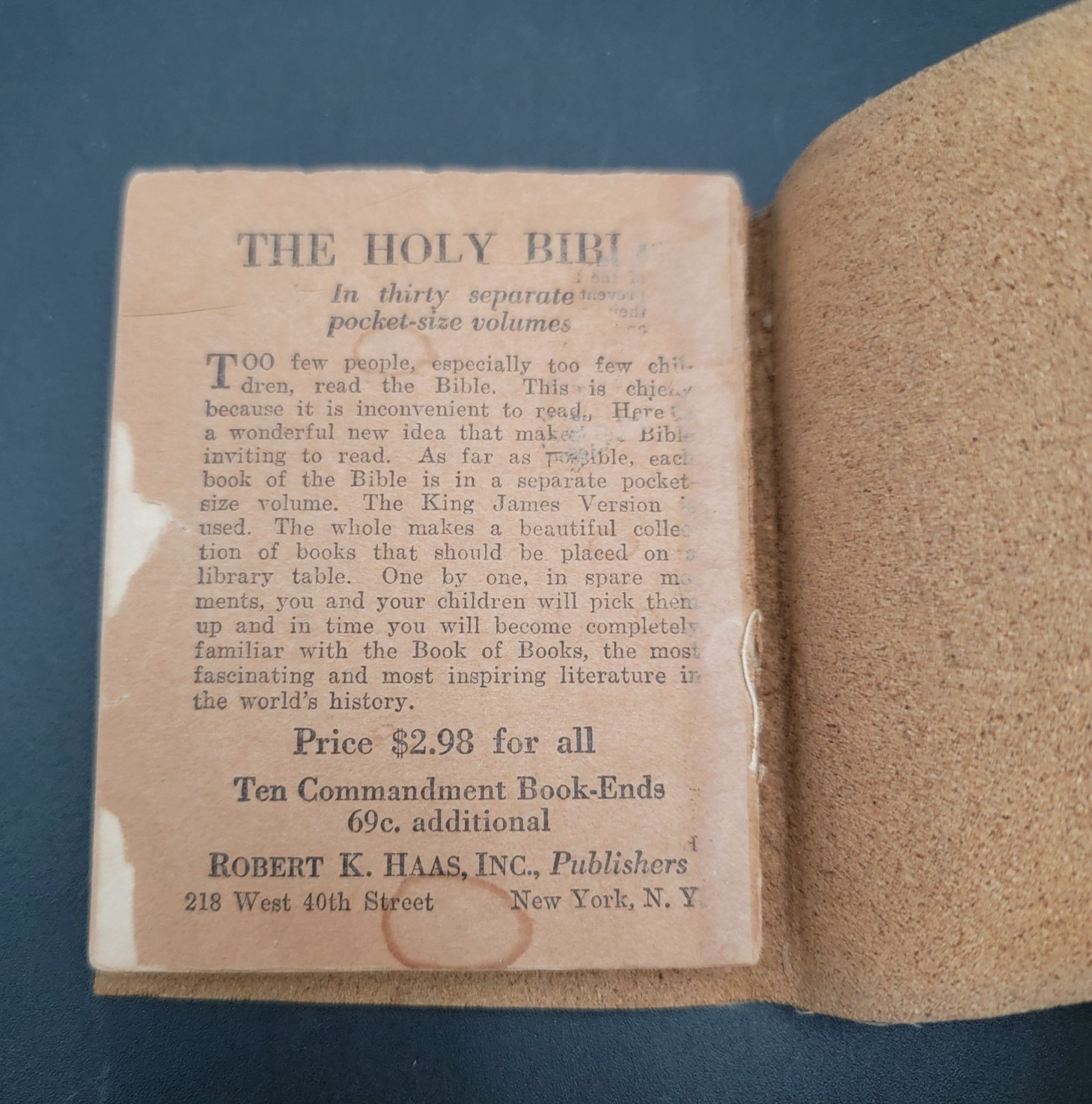 Little Leather Library – A CHRISTMAS CAROL Charles Dickens Antique Book 1920’s