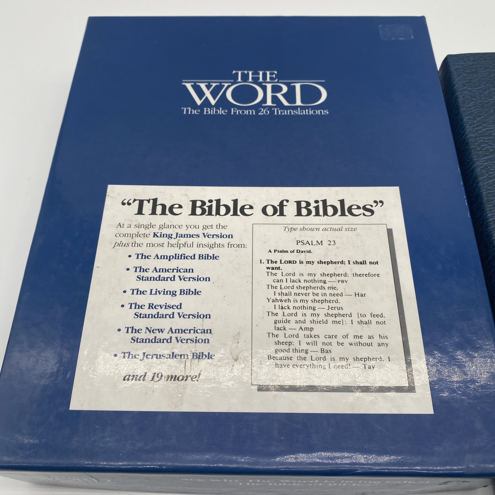 The Word Bible from 26 Translations Bonded Leather 1993 Mathis Publishers +Box