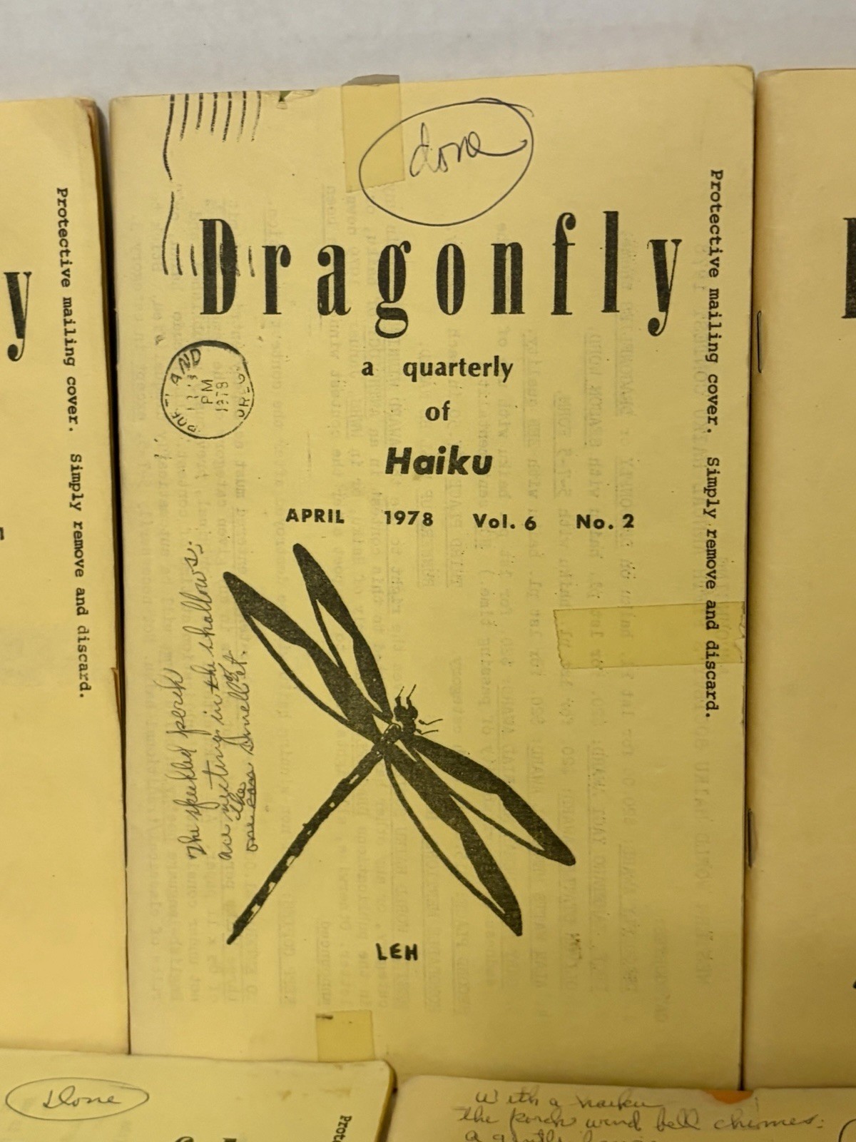 Dragonfly Haiku Booklets 1970s Vintage Haiku Books