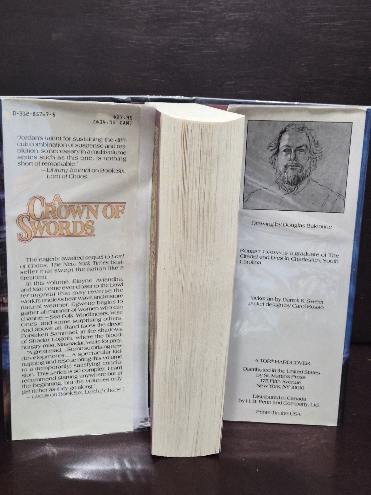Robert Jordan A CROWN OF SWORDS 1996 Wheel of Time 1st Ed 1st Print HCDJ VG