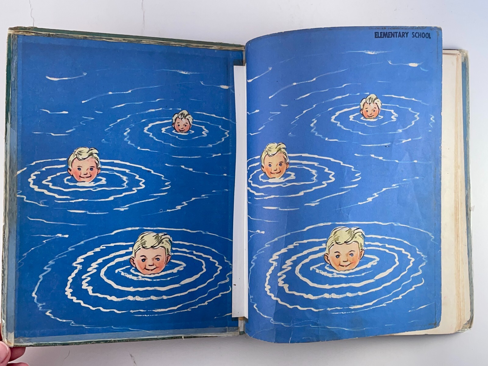 Snipp Snapp Snurr Learn to Swim Maj Lindman 1961 Hardcover Ex-Library