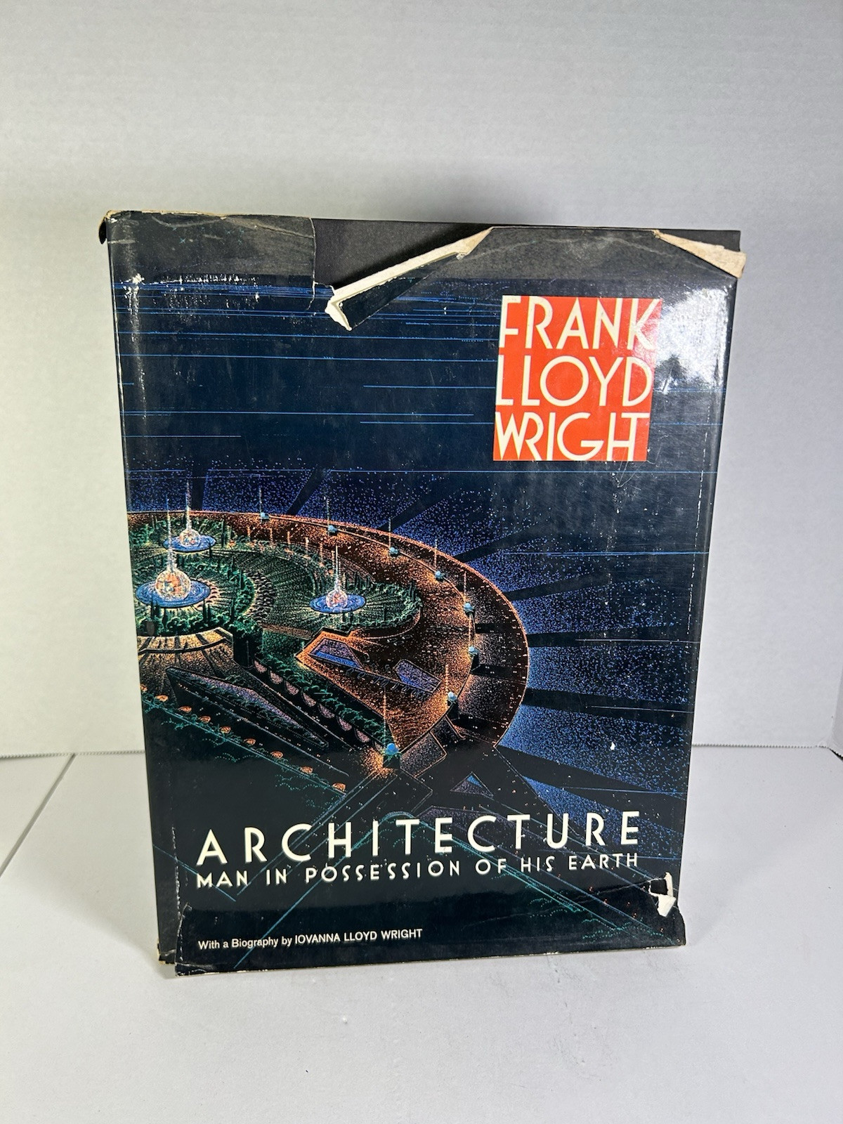 Architecture Man in Possession of His Earth Frank Lloyd Wright HCDJ MCM 1962
