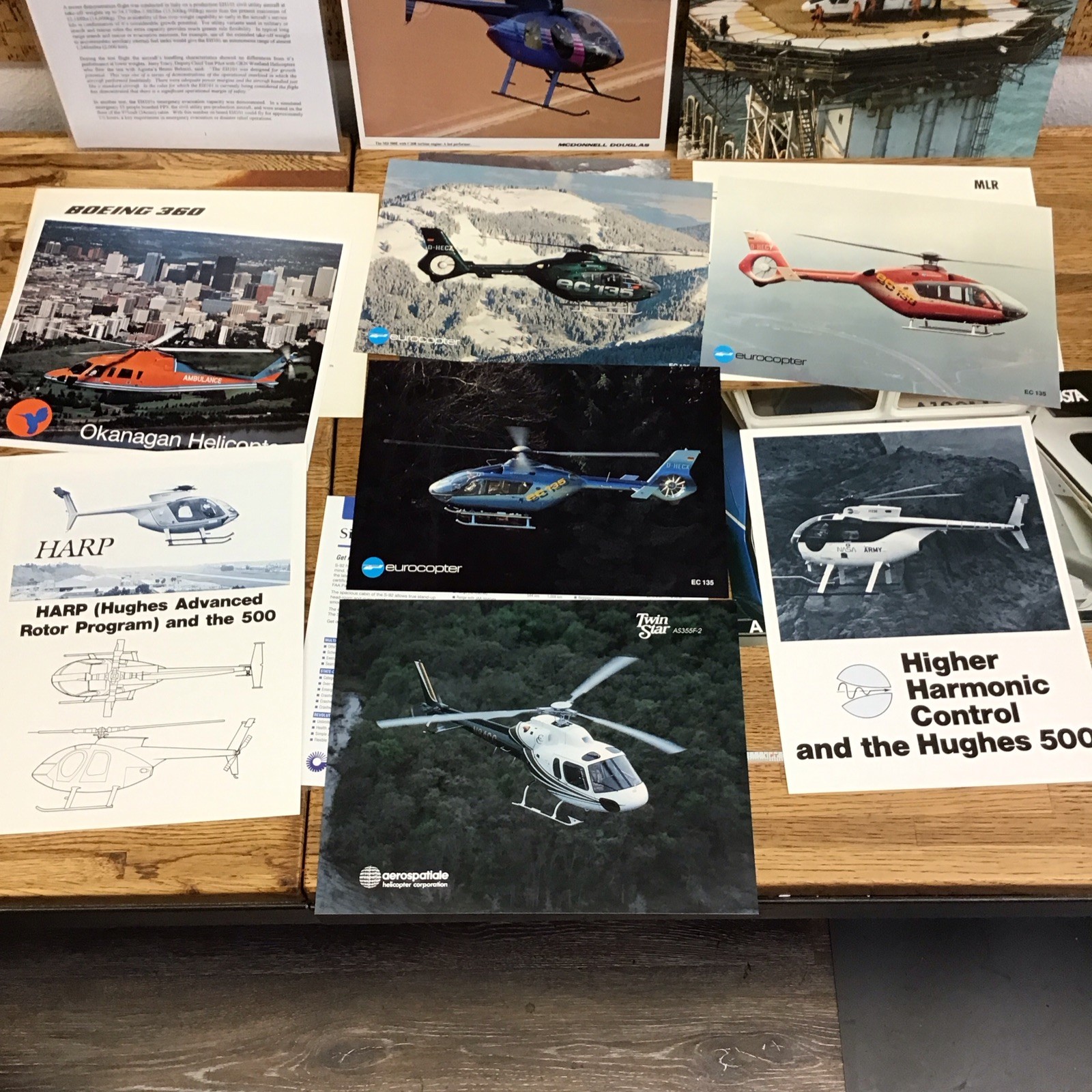 Misc. HELICOPTER Lot Original Ads PROMO Photos Specs NEWS Etc. – LL5.63