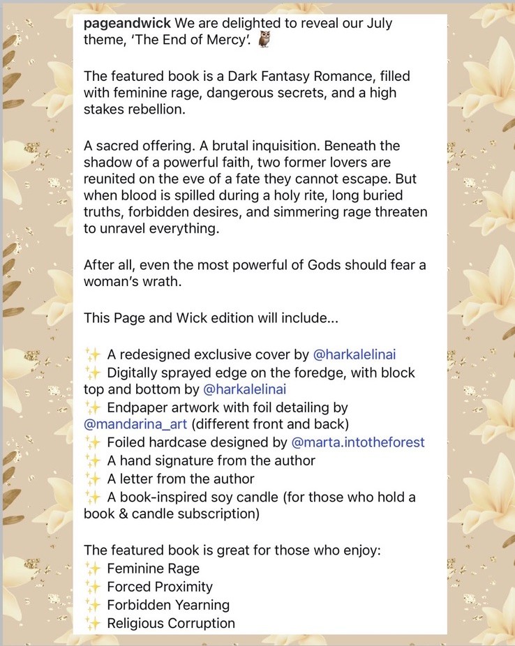 SIGNED Page & Wick Romantasy July: The blood plagues by Anavrin Jay *PRESALE*