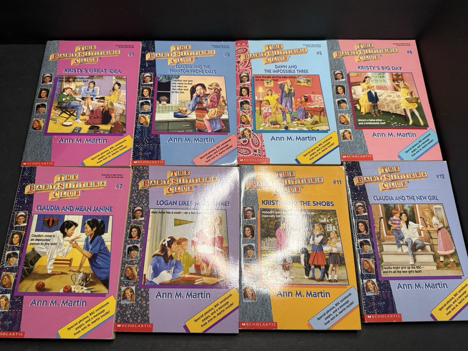 Baby-Sitters Club Lot 11 Books Ann M Martin 1990s Vintage Scholastic BSC