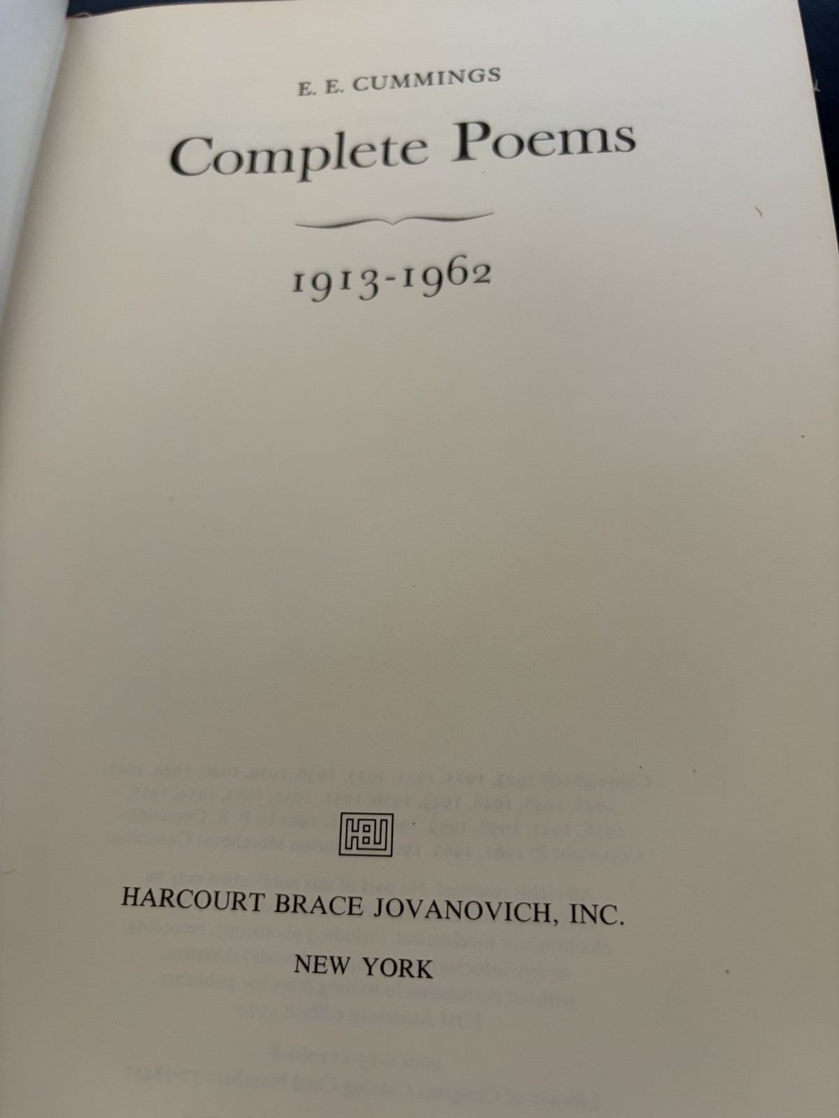 Complete Poems, 1913-1962 by E. E. Cummings (1972, Hardcover)