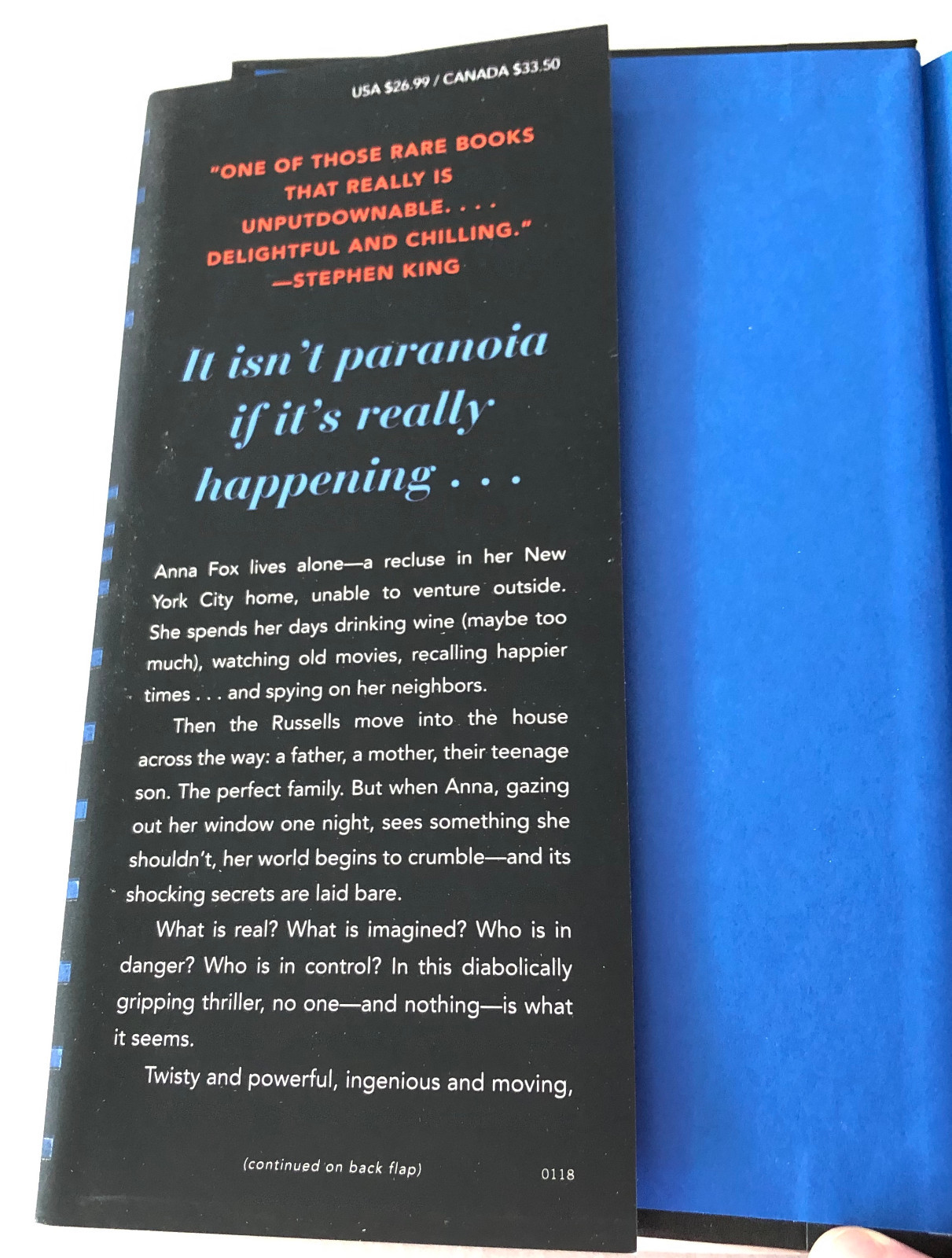 The Woman in the Window by A. J. Finn (2018, Hardcover) – SIGNED w/ COA