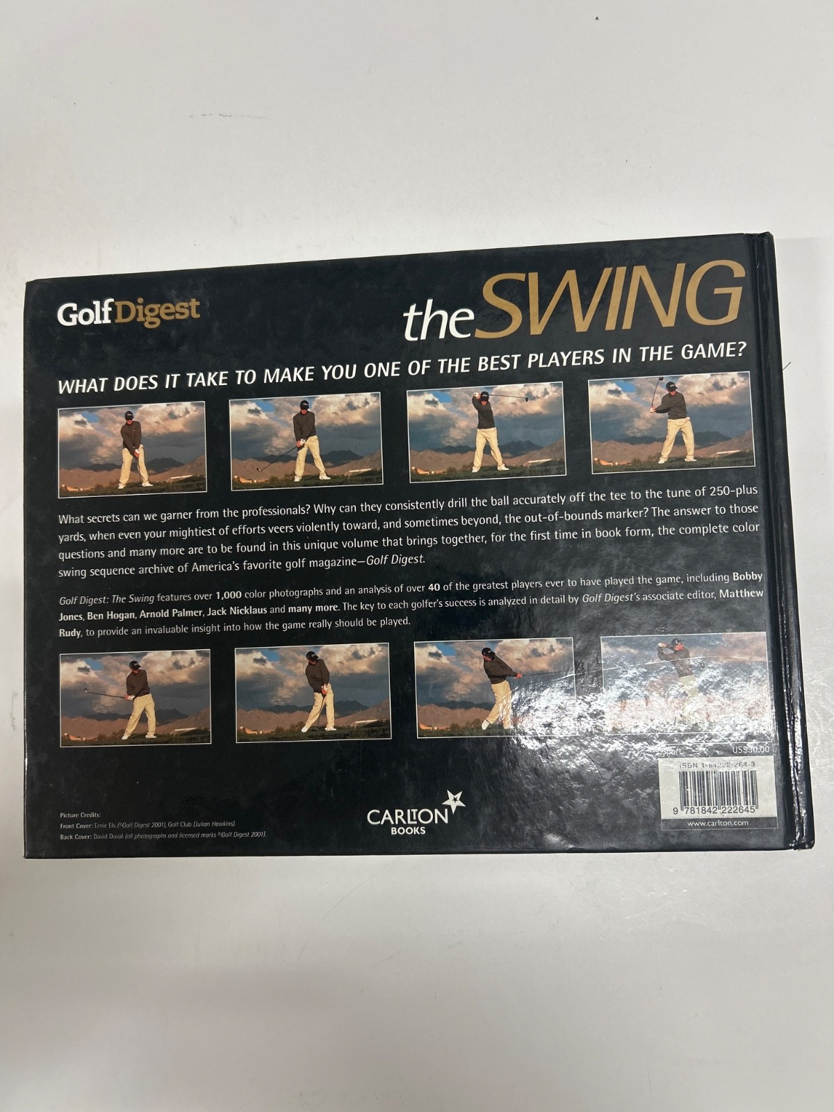 2 Vintage Golf Books „The Swing“ 2001 &“Super-Stars of Golf“ 1978