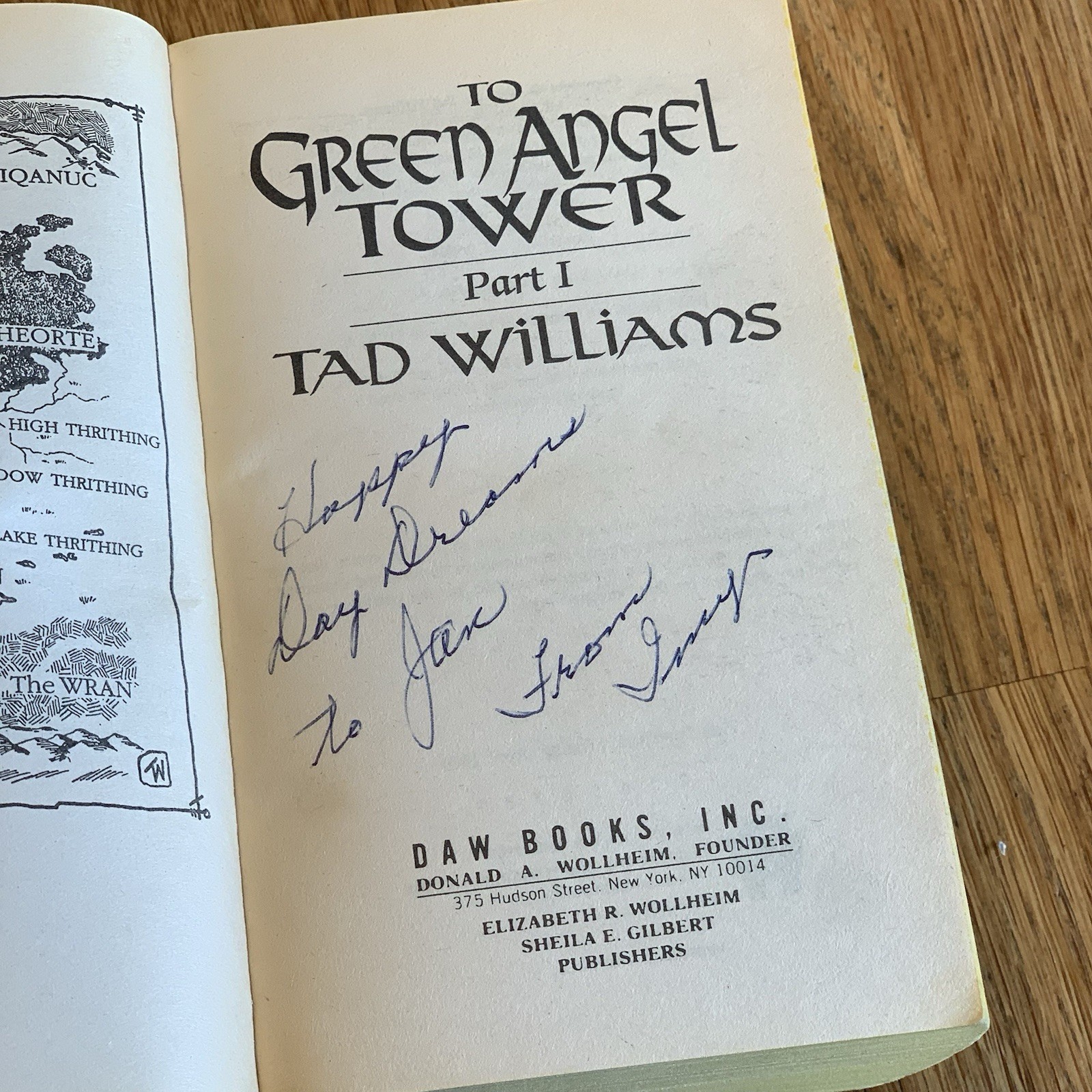 TO GREEN ANGEL TOWER Part 1 & 2 Tad Williams 1994 MMPB First PB Edition LOT OF 2