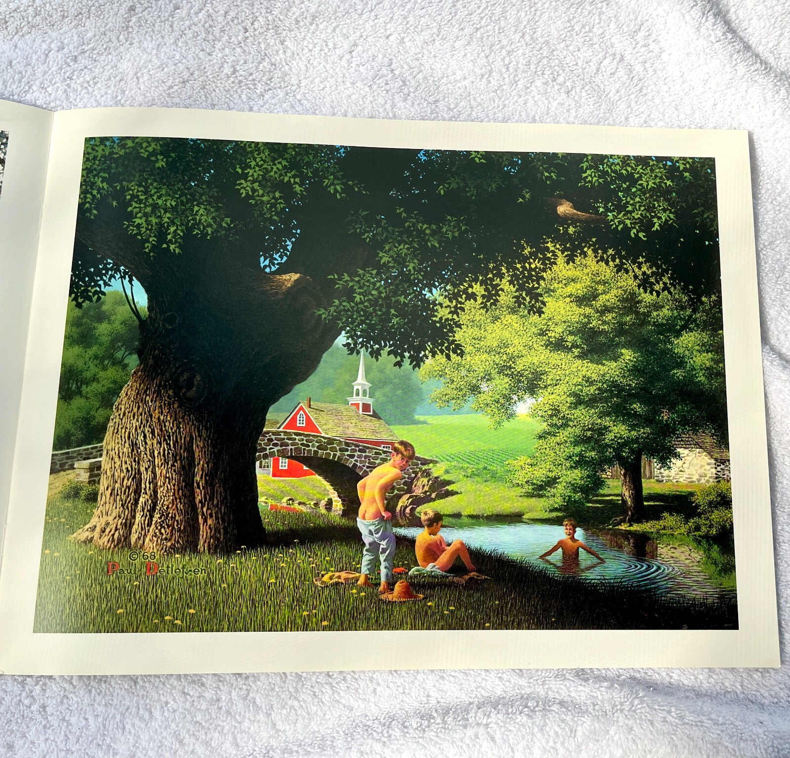 1977 Happy Memories By Paul Detlefsen 5 Prints 9″ X 12″ Inside Book # 1 NEW