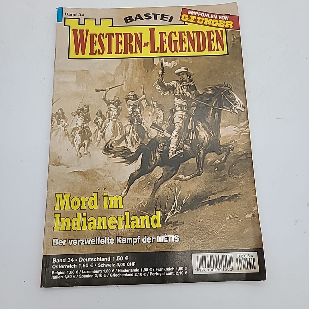 BASTEI Western-Legenden 7 Western Pulp Fiction German Booklets Books Band 24++