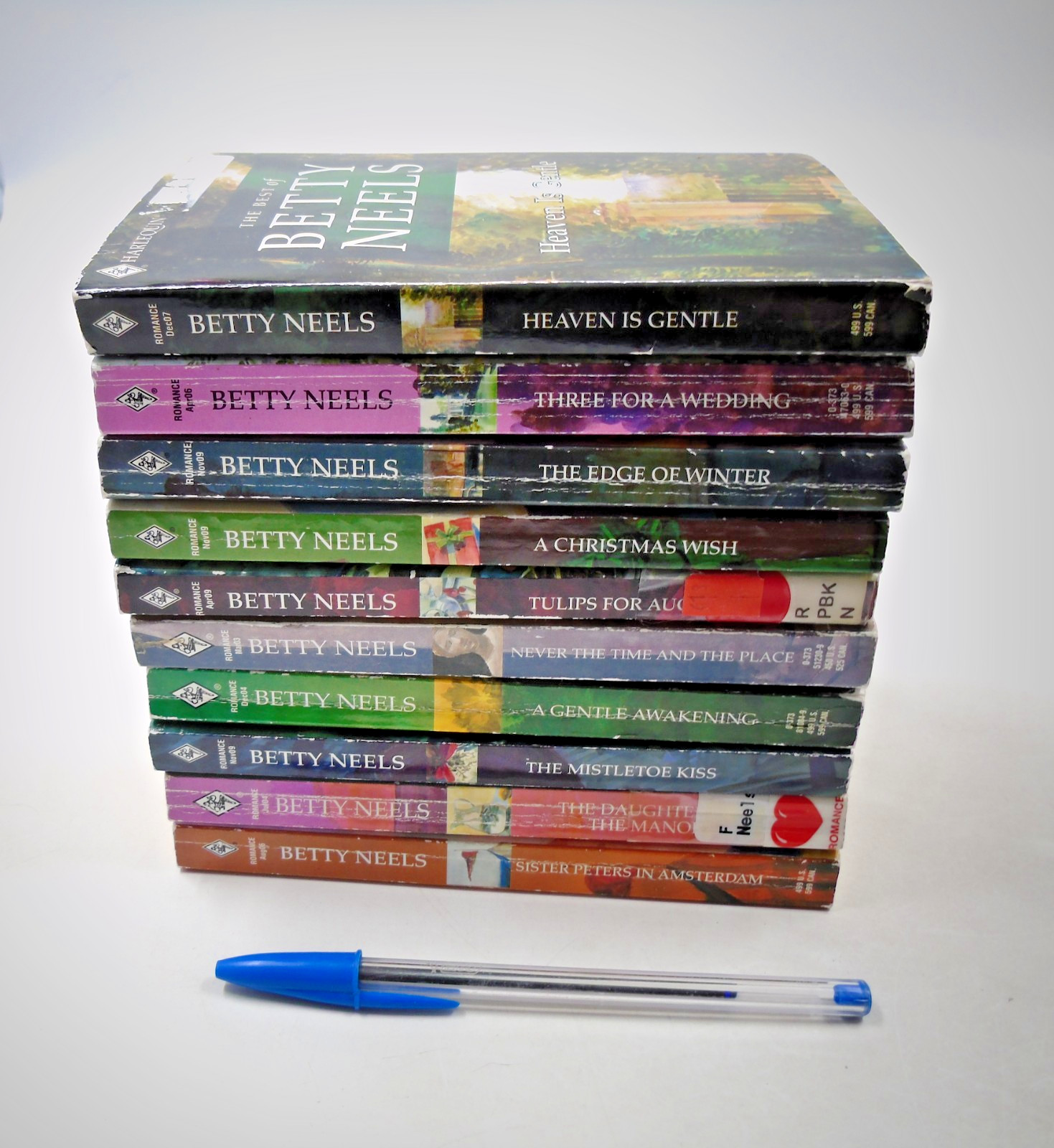 Vintage Lot of 10 Betty Neels Harlequin Romance Paperback Books, See Description