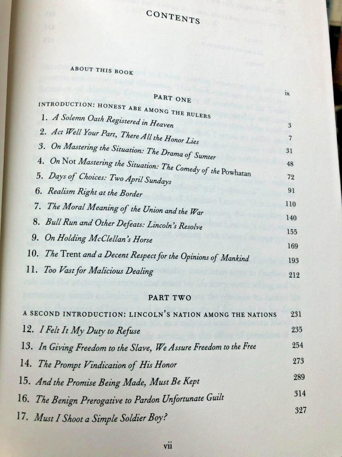 RARE 1ST ED. President Lincoln: The Duty of a Statesman by William L Miller 2008