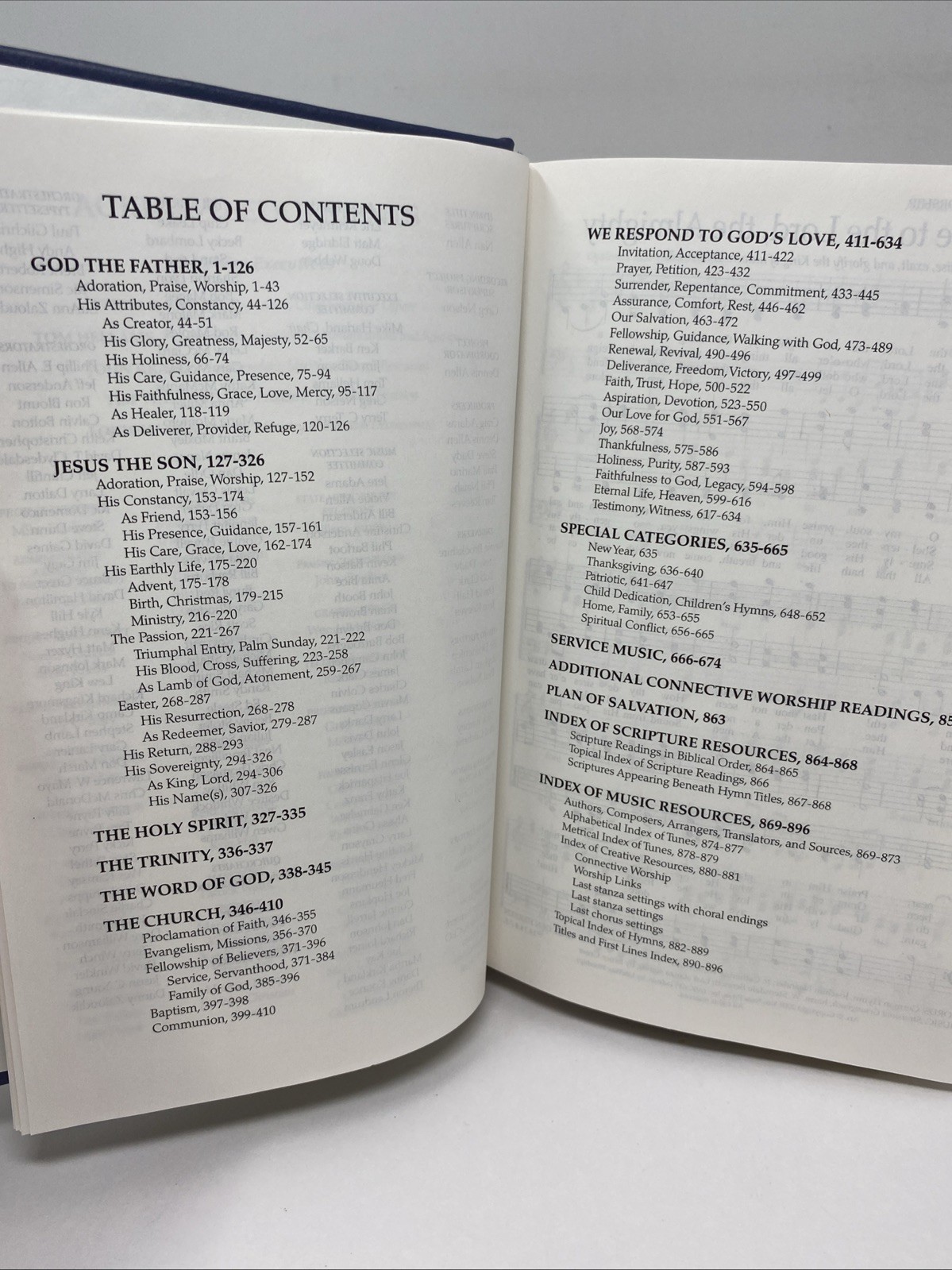 The Worship Hymnal 2008 Slate Blue HC Lifeway Worship First Edition Clean Pages