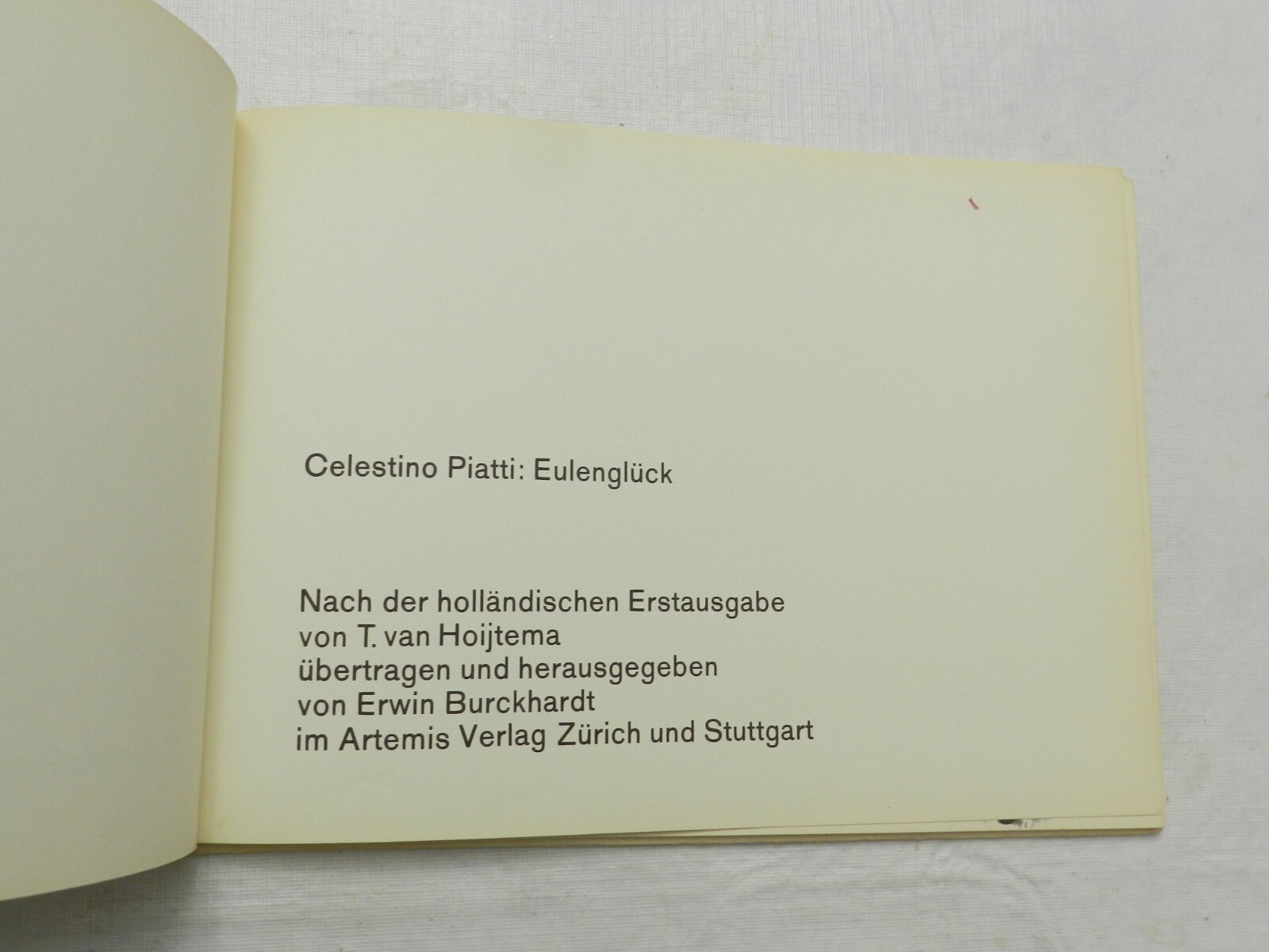 1963, Eulenglück (Happy Owls) by Celestino Piatti, HB GERMAN CHILDREN’S, ILLUSTR