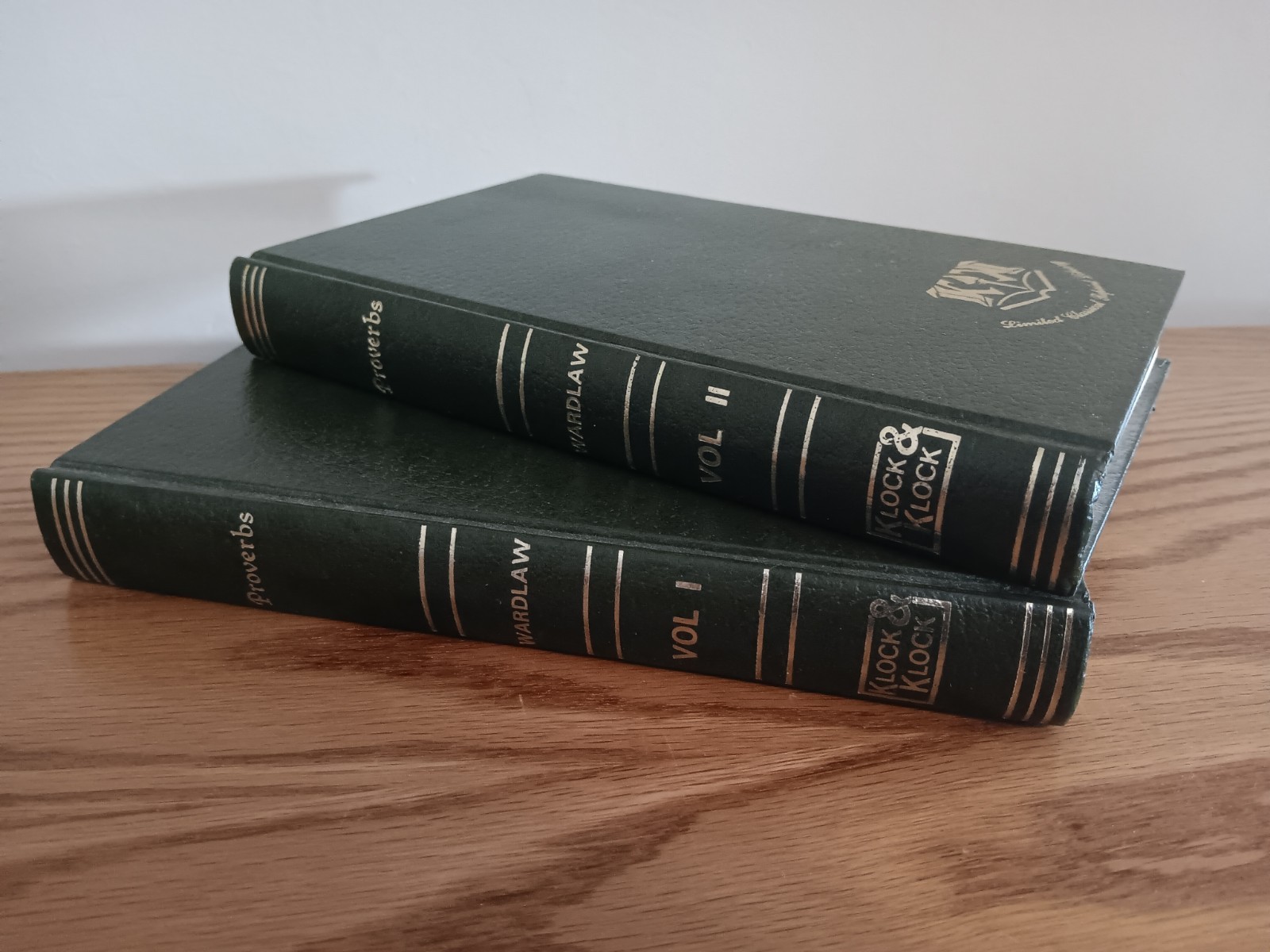 Lectures On Proverbs 2 Volume Set Ralph Wardlaw Klock & Klock Read Description