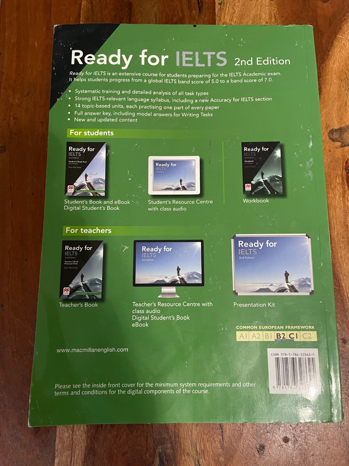 Macmillan READY FOR IELTS 2nd EDITION Student’s Book with Answers DAMAGED