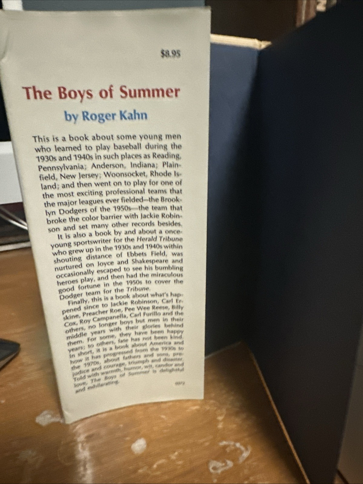 Roger Kahn SIGNED „The Boys of Summer“ 1st printing HC 1972 NOT Book Club