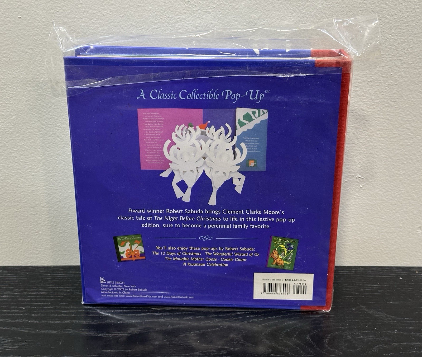The Night Before Christmas: A Pop-Up by Robert Sabuda 2002 hard back