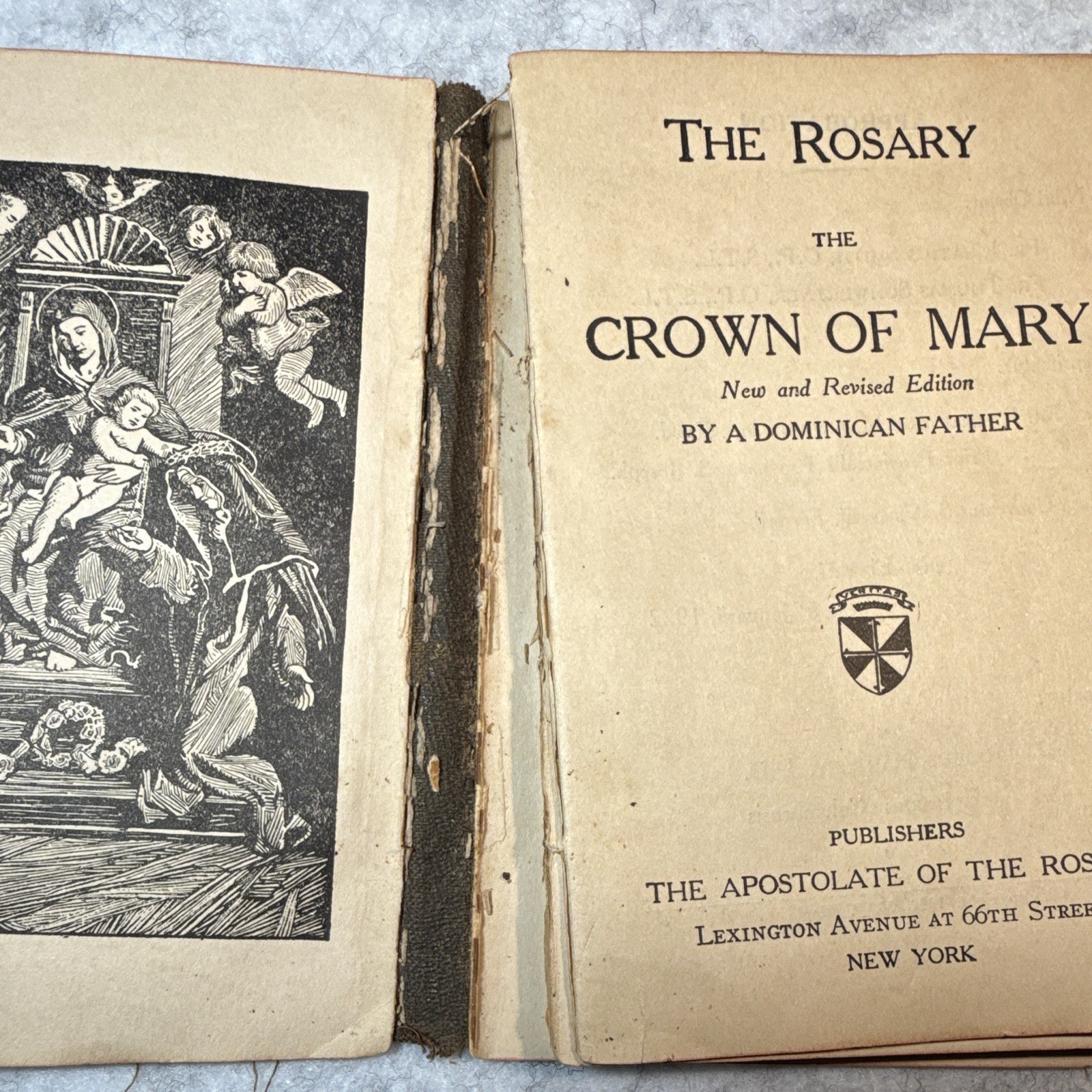 The Rosary: The Crown of Mary New & Revised HC Illus Dominican Father 1922