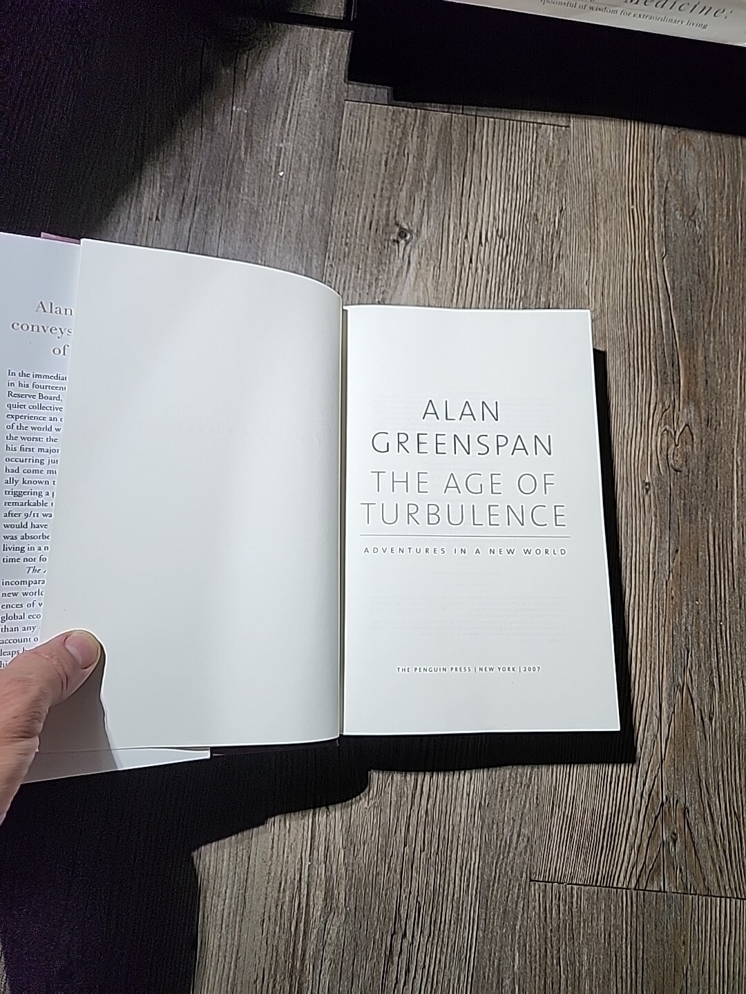 The Age Of Turbulence Alan Greenspan 2007 Hardcover