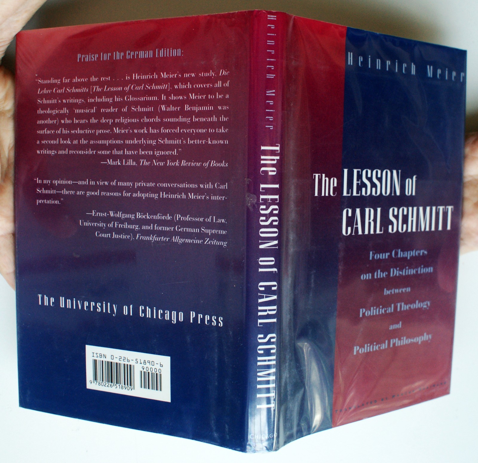 THE LESSON OF CARL SCHMITT: Four Chapters on Distinction Between Political [251]