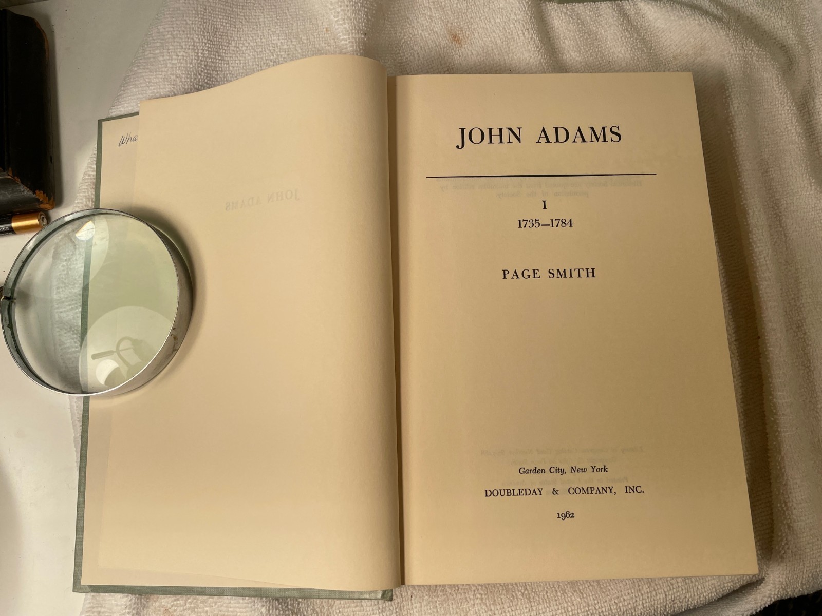 John Adams by Page Smith, 1962, 2 Vol, Hardcover, Boxed set, Biography
