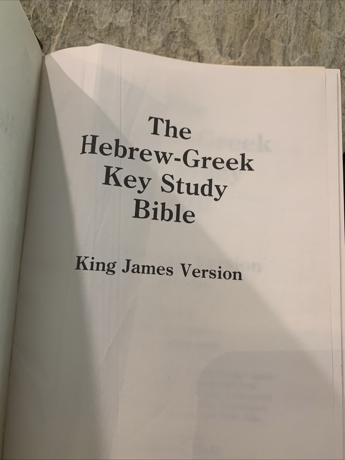 Hebrew-Greek Key Study Bible by Spiros Zodhiates HC KJV Original Unmarked