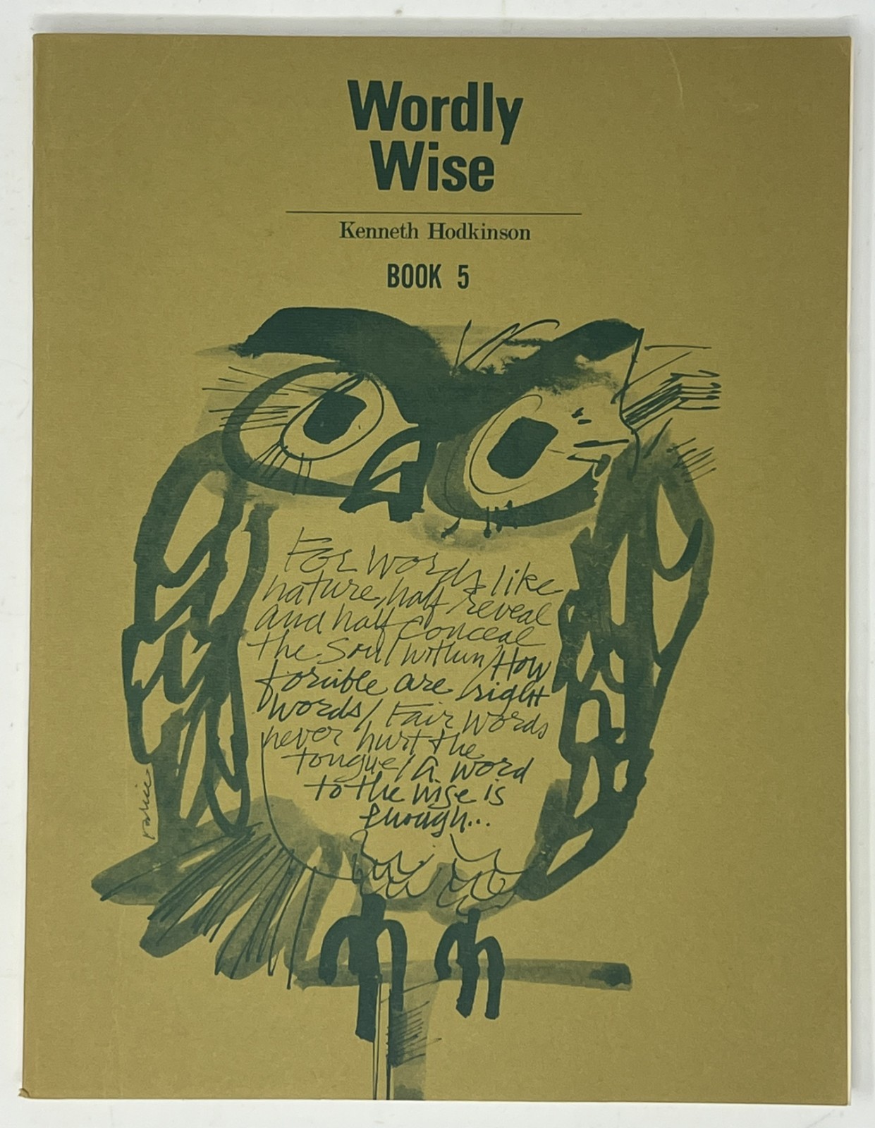 HOME SCHOOL: Wordly Wise: Book 5 by Kenneth Hodkinson – 1970 PB w/ Teacher’s Key