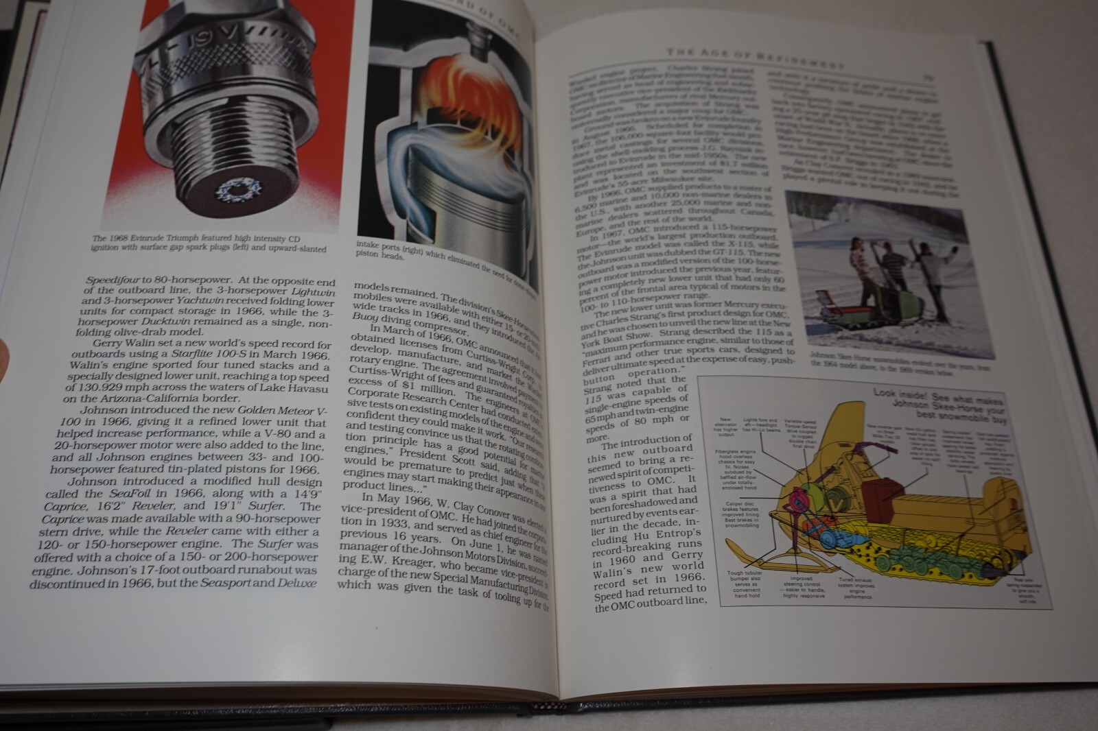 Evinrude Johnson and The Legend of OMC 1992 Collectible Hardcover with Slipcase