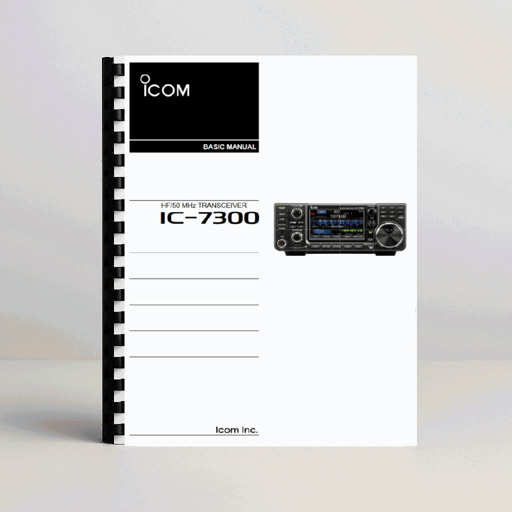 ICOM IC-7300 Transceiver Basic User Manual, 80 pages