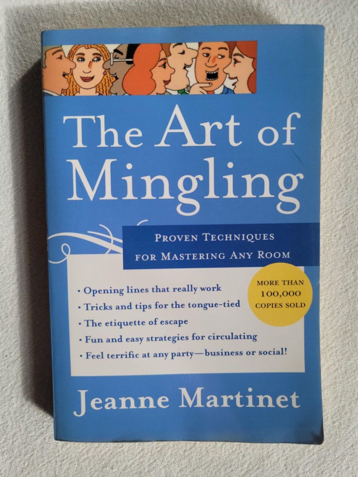 2006 THE ART OF MINGLING by Jeanne Martinet Self-Help Paperback Book