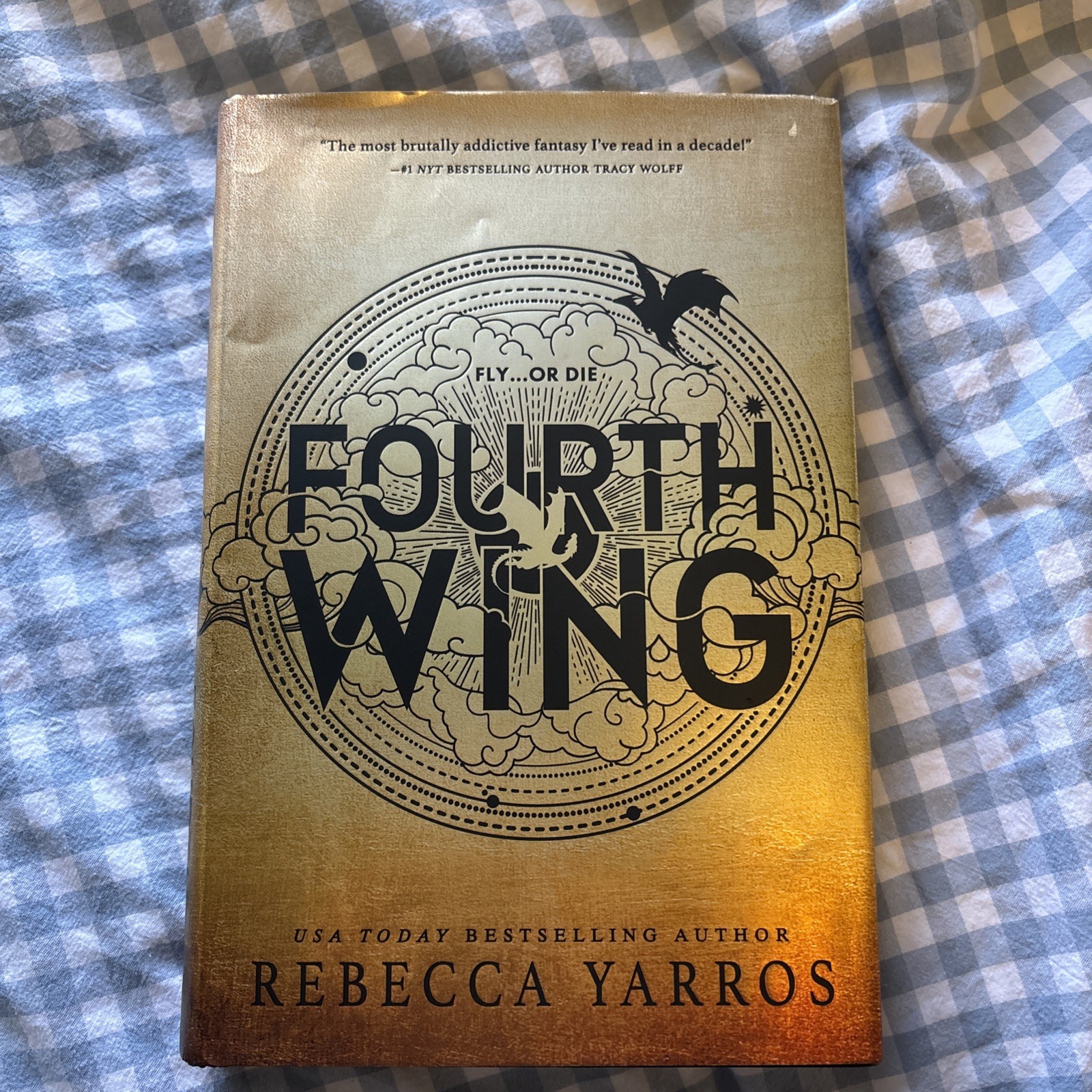 Fourth Wing First Edition with Sprayed Dragon edges