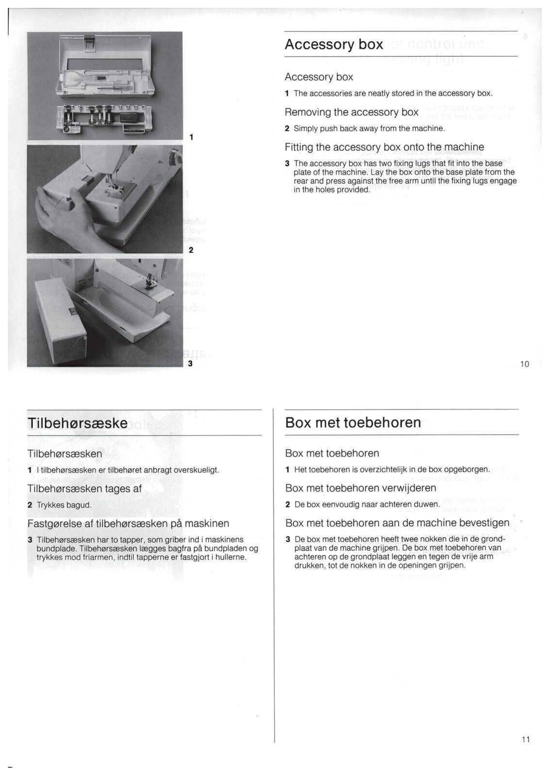 BERNINA 1000 SE 1000 DESIGNER Sewing Machine User Manual OWNER’S Instructions