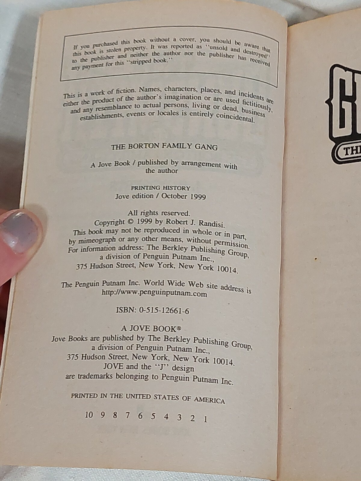 J.r. Roberts The Gunsmith The Borton Family Gang Paperback Western