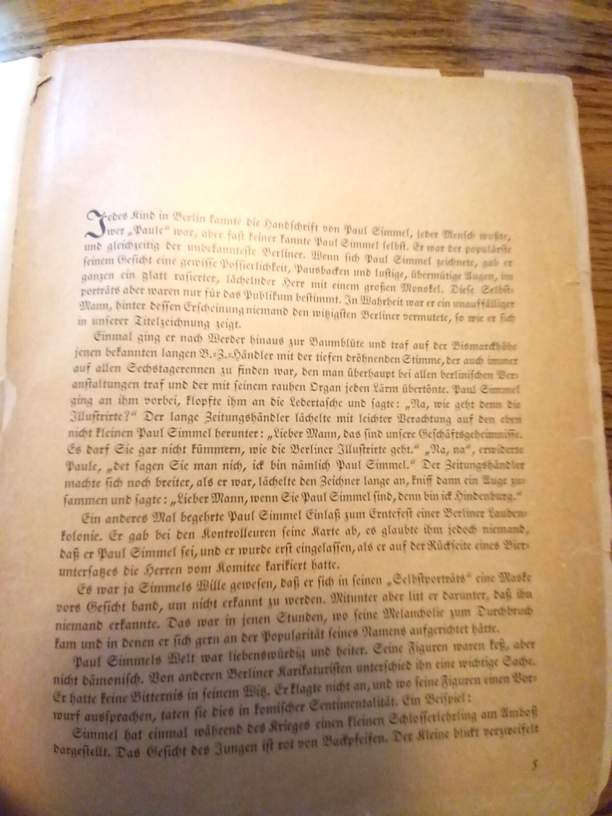 Paul Simmel Cartoon Book in German 1930’s 174 pages