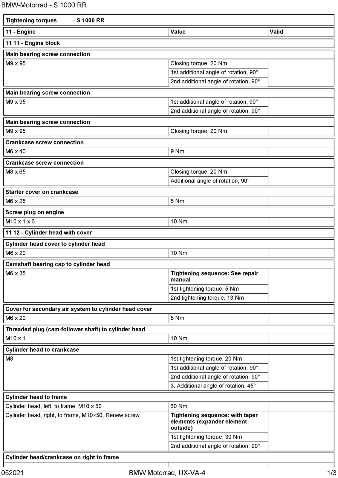 BMW S1000 RR K67 Motorcycle Service Manual – STEEL WIRE BOUND – TOUGH COVERS